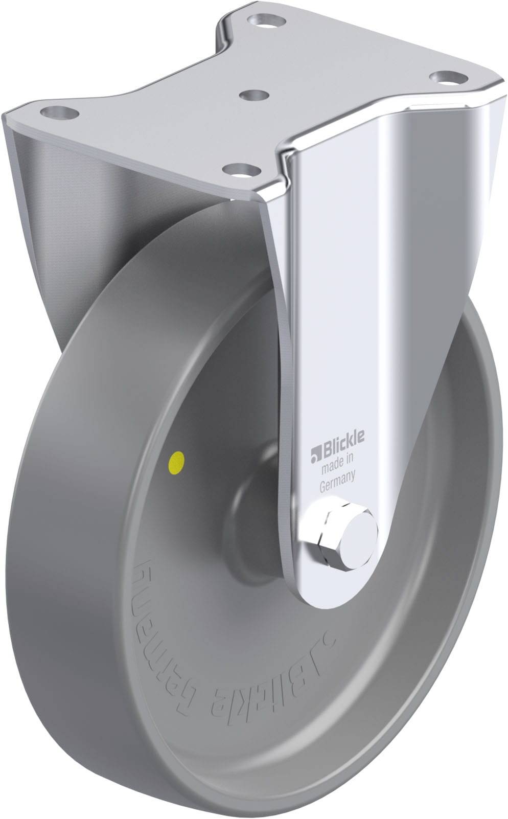 Blickle 936979 BH-PO 200G-ELS Acéllemez rögzített görgő KerékØ: 200 mm Teherbírás (max.): 600 kg 1 db