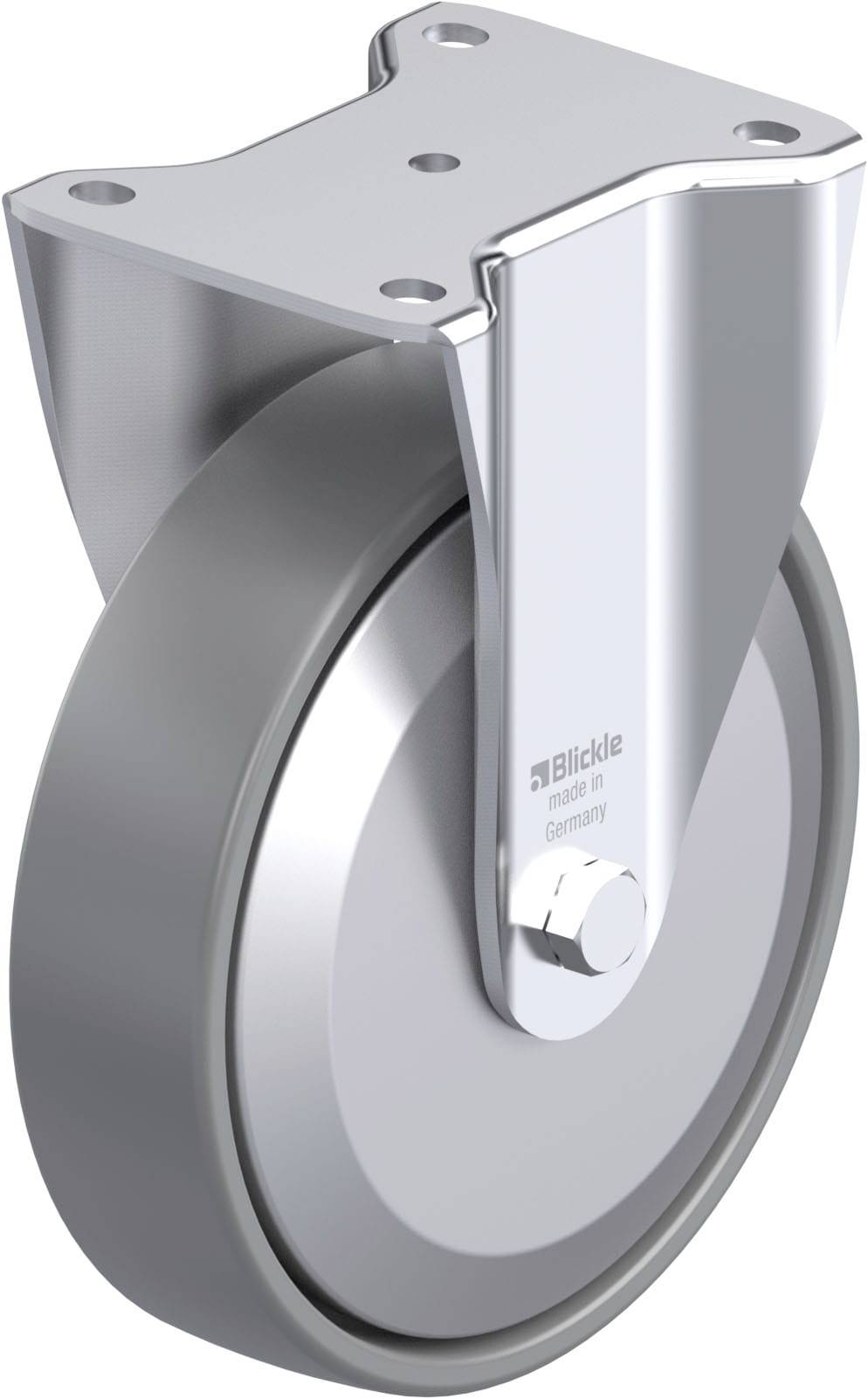 Blickle 946591 BH-PO 200G-ELS-FA Acéllemez rögzített görgő KerékØ: 200 mm Teherbírás (max.): 600 kg 1 db