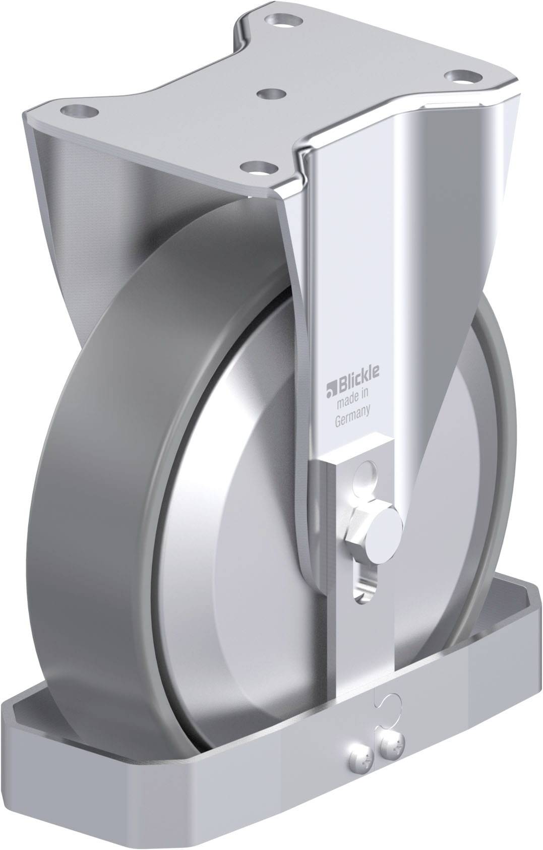 Blickle 946594 BH-PO 200K-ELS-FA-FS Acéllemez rögzített görgő KerékØ: 200 mm Teherbírás (max.): 600 kg 1 db