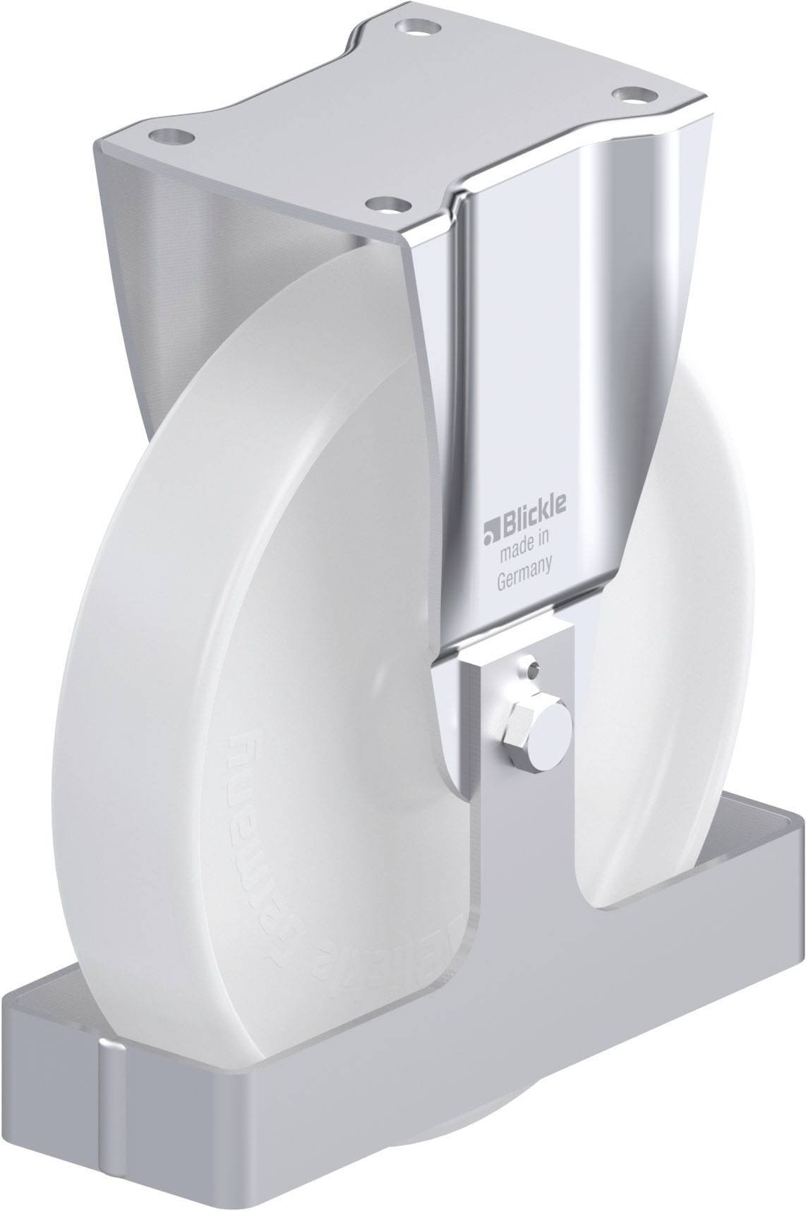 Blickle 902309 BH-PO 250G-FS Acéllemez rögzített görgő KerékØ: 250 mm Teherbírás (max.): 900 kg 1 db