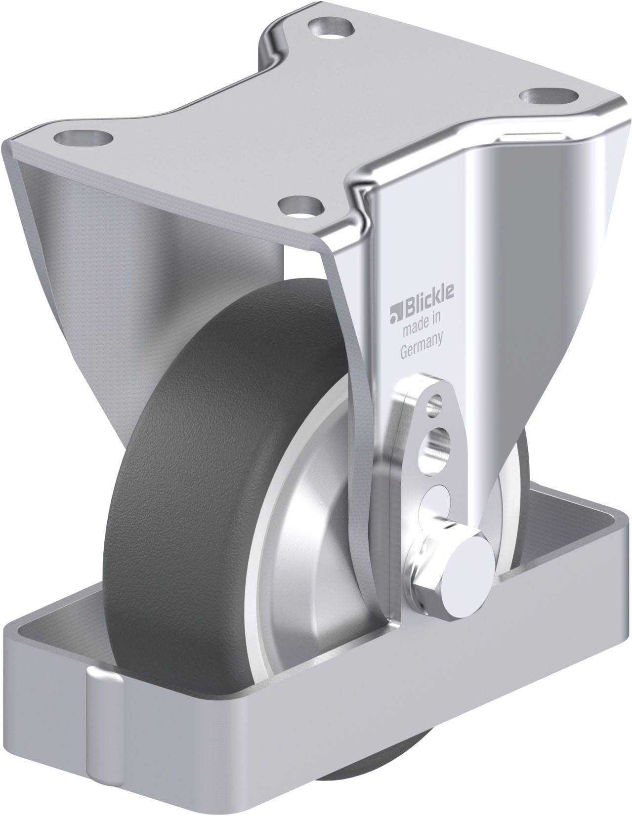 Blickle 938982 BH-POTH 100K-1-FA-FS Acéllemez rögzített görgő KerékØ: 100 mm Teherbírás (max.): 300 kg 1 db