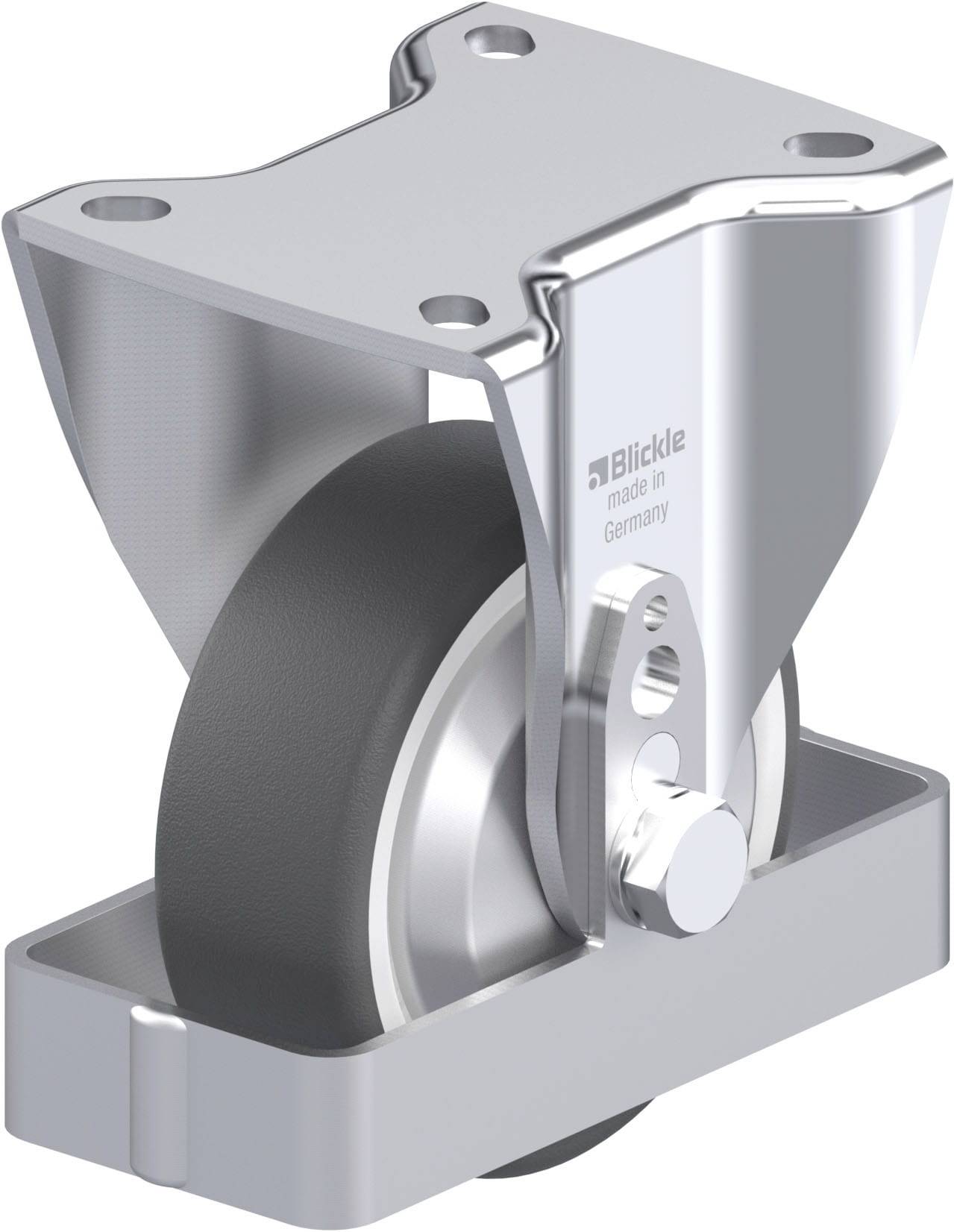 Blickle 947852 BH-POTH 100R-1-FA-FS Acéllemez rögzített görgő KerékØ: 100 mm Teherbírás (max.): 300 kg 1 db