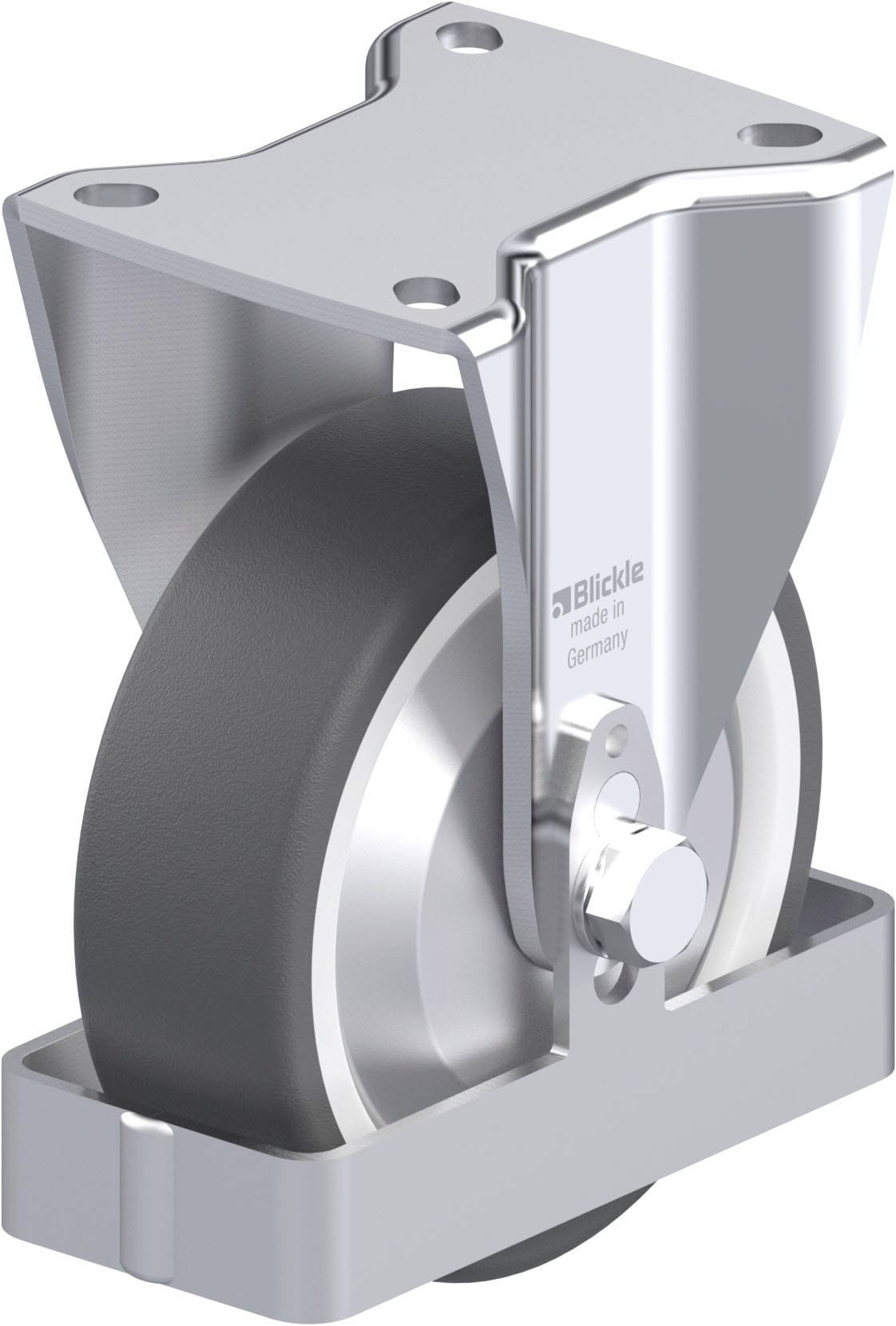 Blickle 947854 BH-POTH 125G-1-FA-FS Acéllemez rögzített görgő KerékØ: 125 mm Teherbírás (max.): 350 kg 1 db