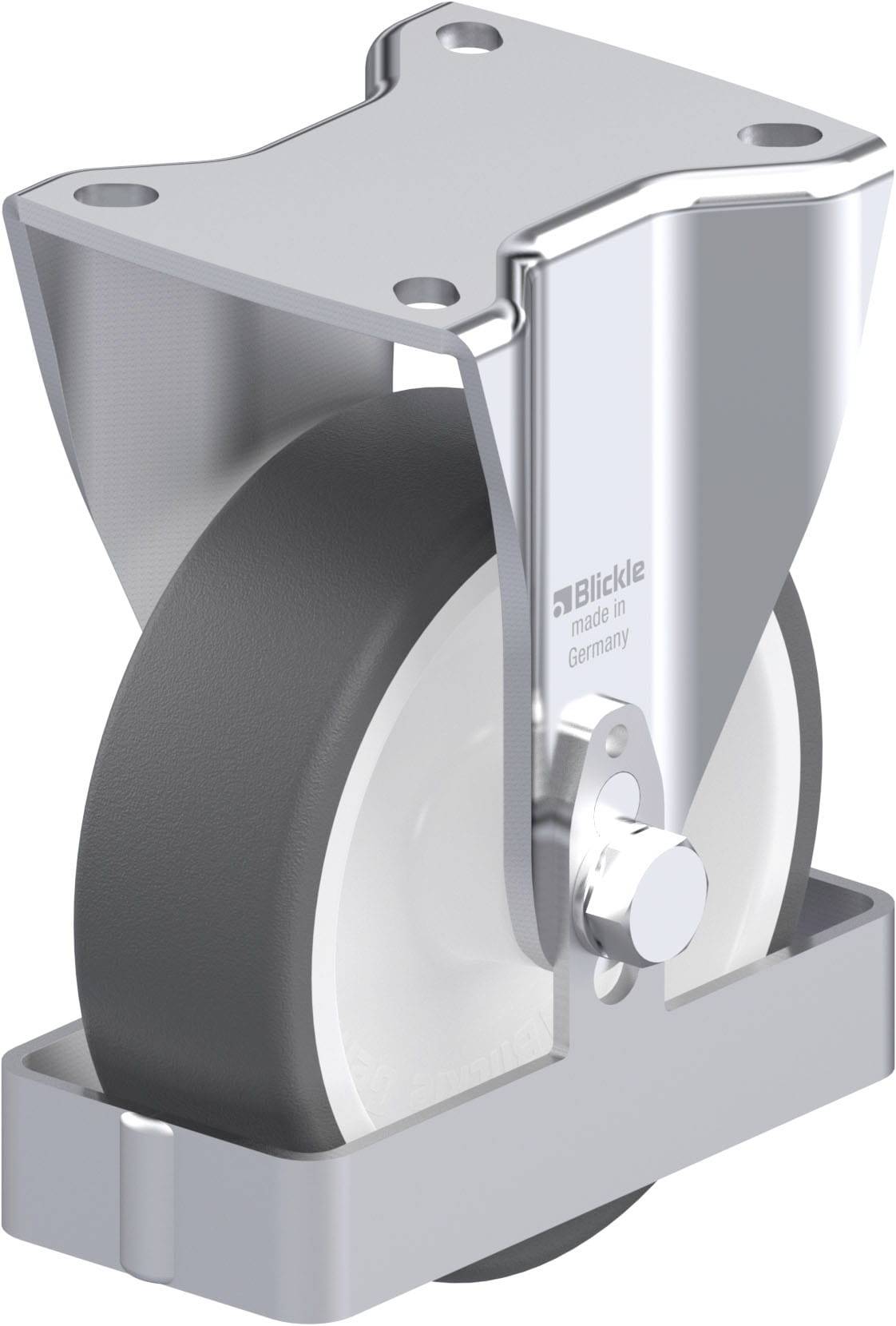Blickle 938984 BH-POTH 125G-1-FS Acéllemez rögzített görgő KerékØ: 125 mm Teherbírás (max.): 350 kg 1 db