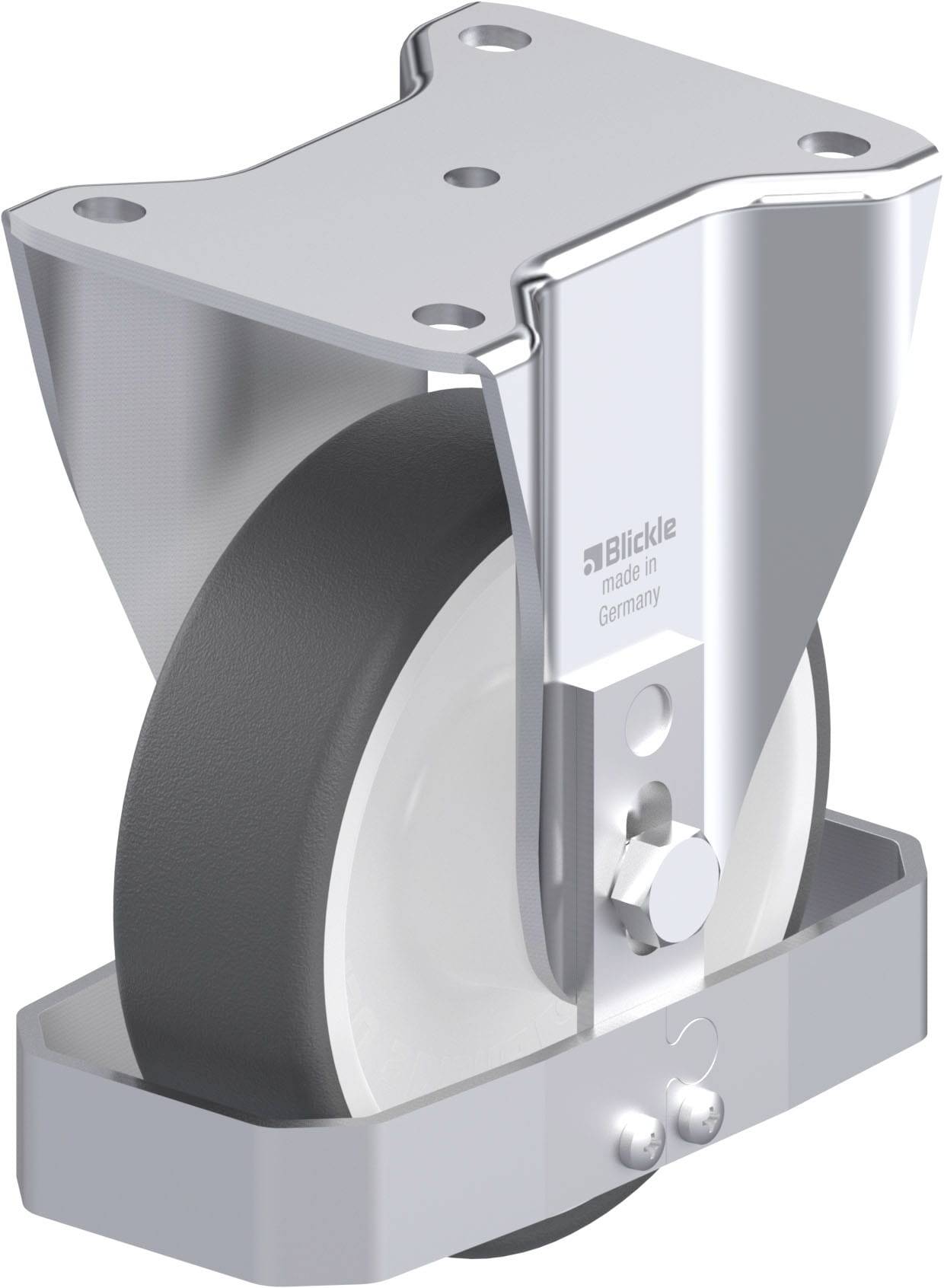 Blickle 744983 BH-POTH 150R-FS Acéllemez rögzített görgő KerékØ: 150 mm Teherbírás (max.): 500 kg 1 db