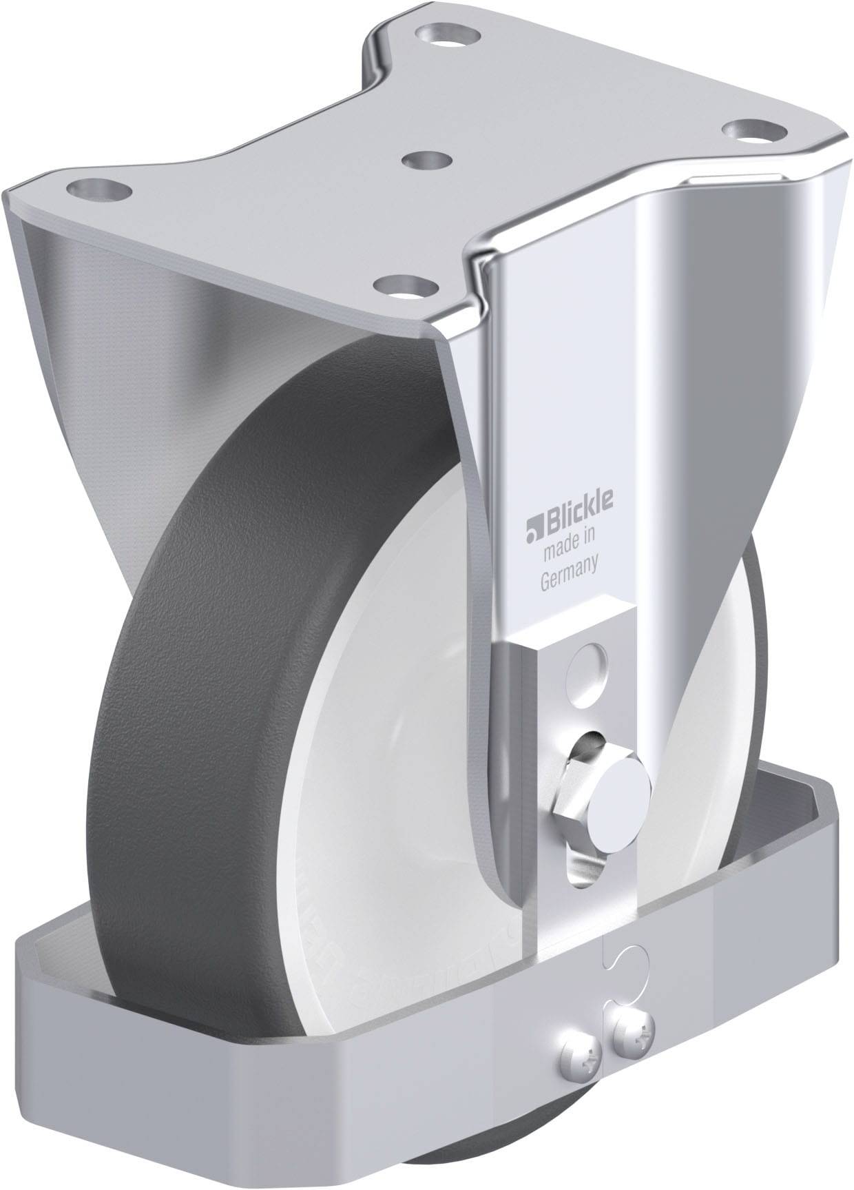 Blickle 867918 BH-POTH 160G-FS Acéllemez rögzített görgő KerékØ: 160 mm Teherbírás (max.): 550 kg 1 db