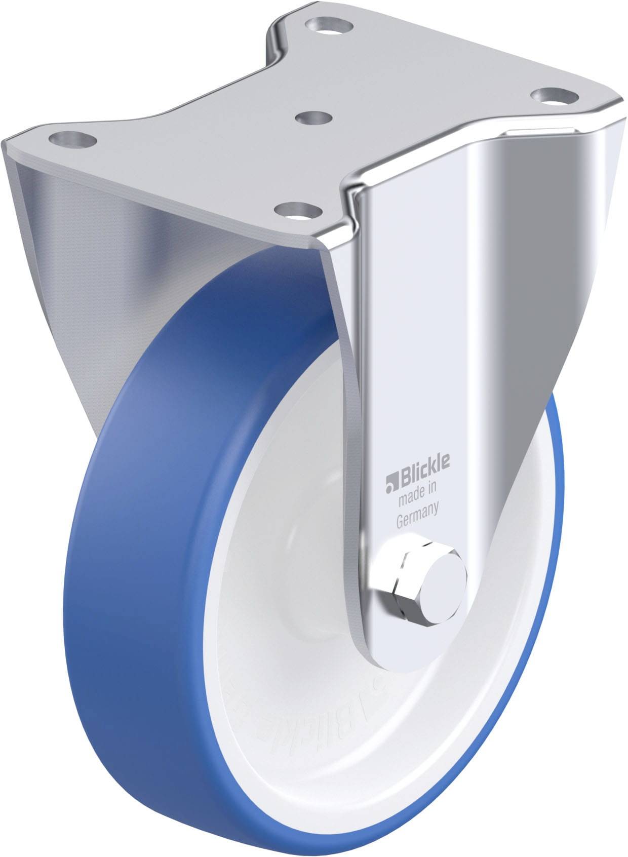 Blickle 938072 BH-POTHS 160G Acéllemez rögzített görgő KerékØ: 160 mm Teherbírás (max.): 400 kg 1 db