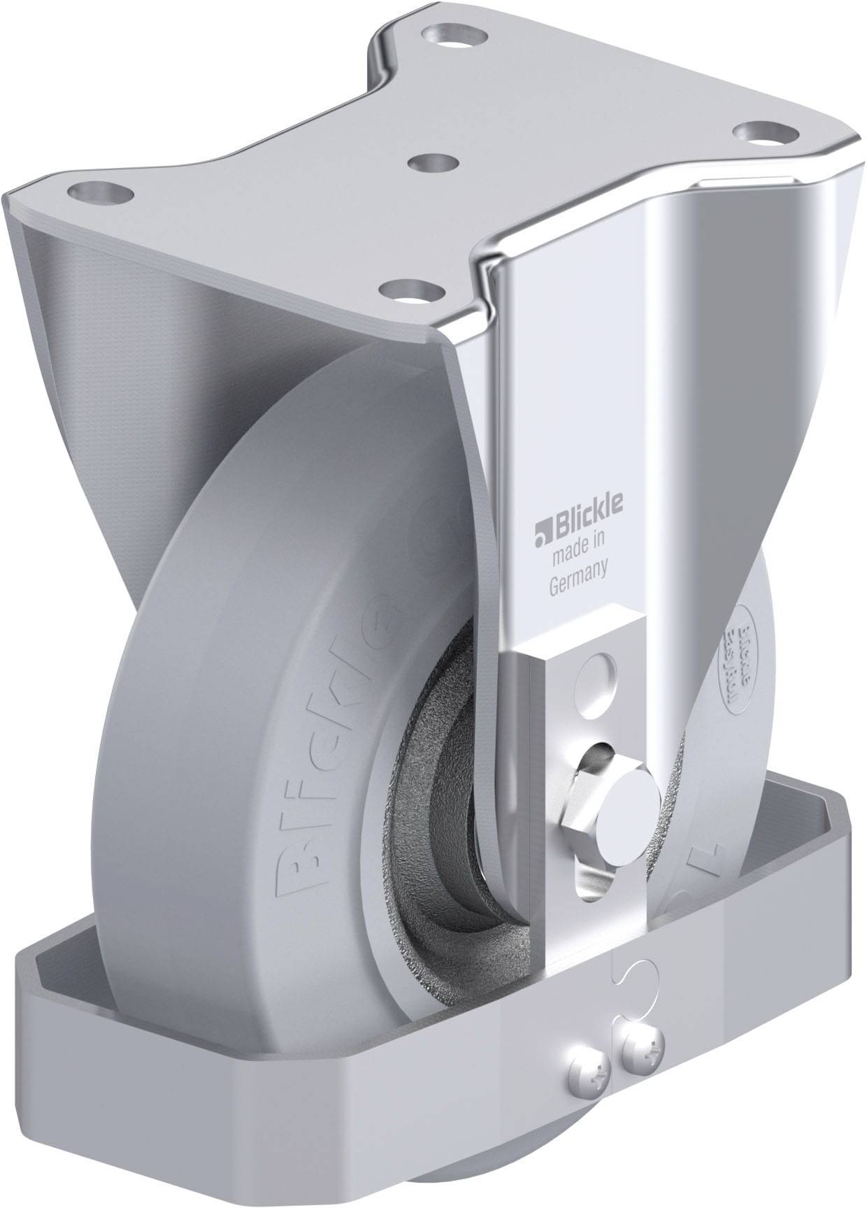 Blickle 867976 BH-SE 160K-SG-FS Acéllemez rögzített görgő KerékØ: 160 mm Teherbírás (max.): 450 kg 1 db