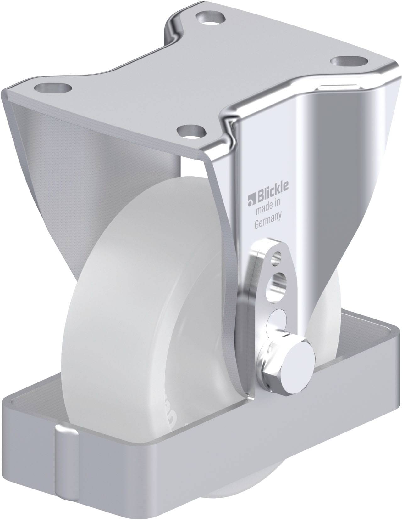Blickle 918493 BH-SPO 100G-1-FS Acéllemez rögzített görgő KerékØ: 100 mm Teherbírás (max.): 500 kg 1 db