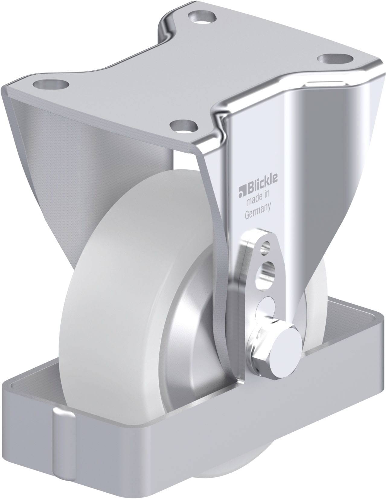 Blickle 940029 BH-SPO 100K-1-FA-FS Acéllemez rögzített görgő KerékØ: 100 mm Teherbírás (max.): 500 kg 1 db
