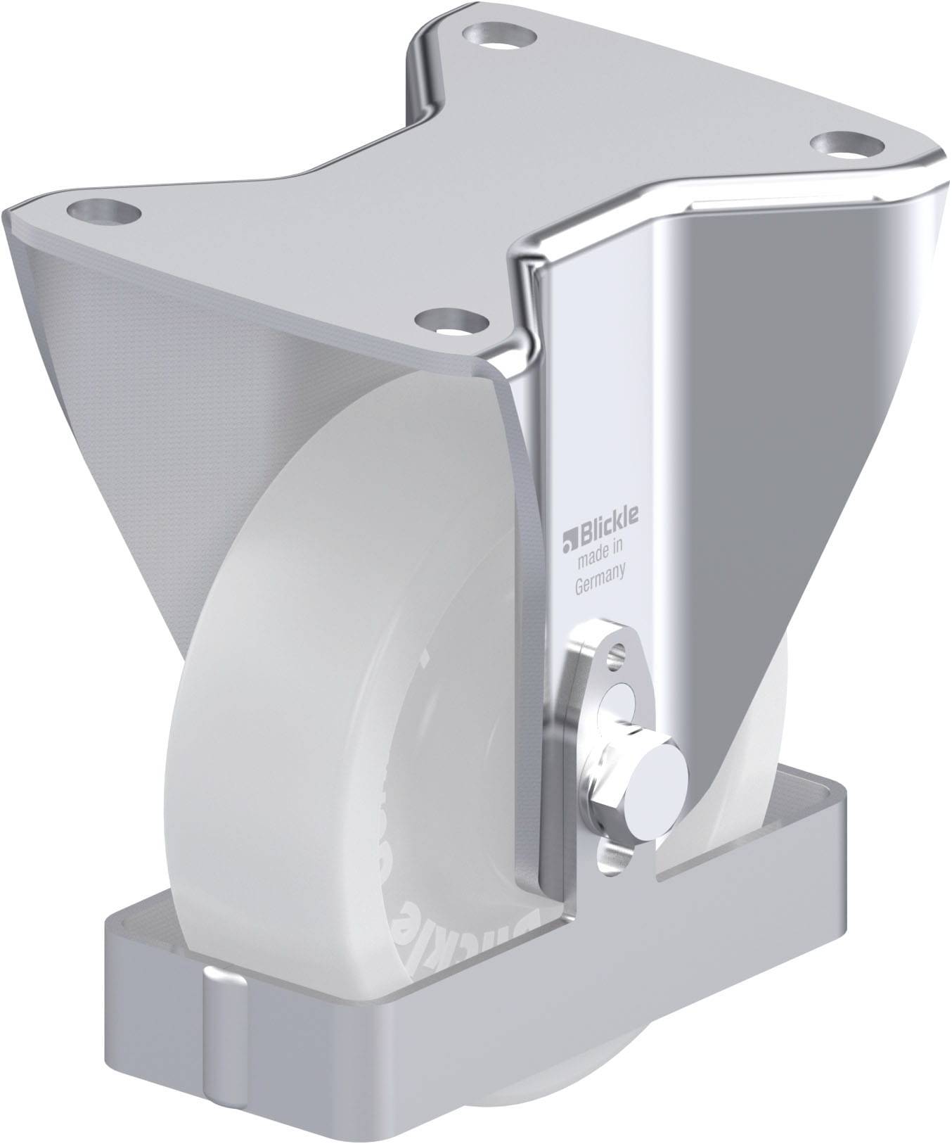 Blickle 940033 BH-SPO 125G-3-FS Acéllemez rögzített görgő KerékØ: 125 mm Teherbírás (max.): 700 kg 1 db