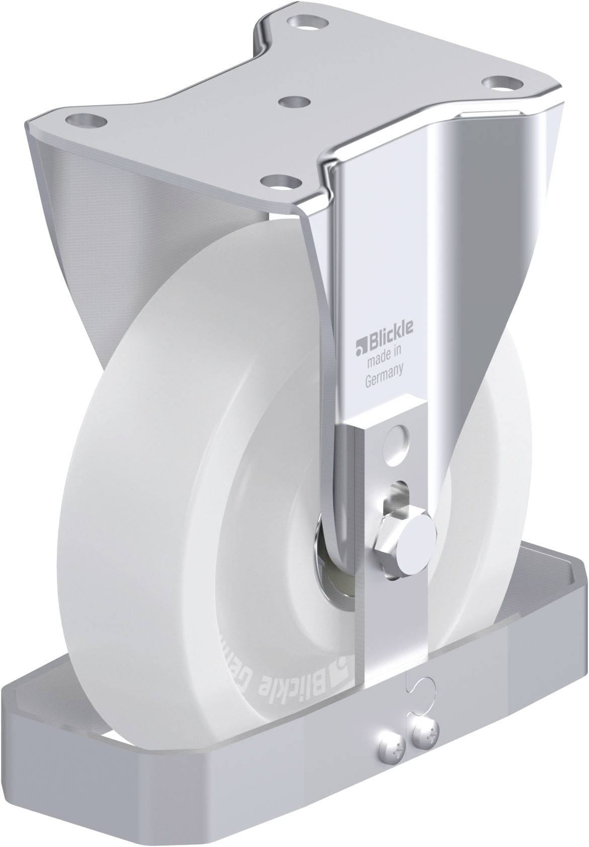 Blickle 911387 BH-SPO 175K-FS Acéllemez rögzített görgő KerékØ: 175 mm Teherbírás (max.): 900 kg 1 db
