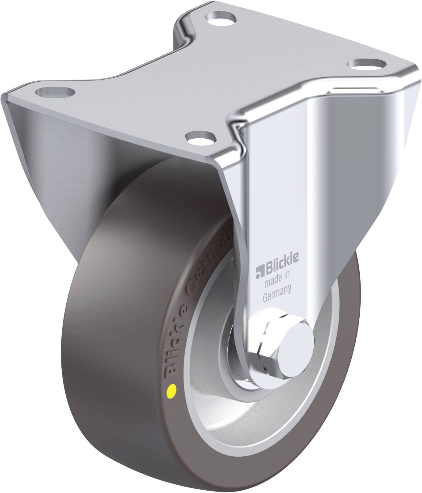Blickle 926251 BK-ALST 100K-1-AS Acéllemez rögzített görgő KerékØ: 100 mm Teherbírás (max.): 320 kg 1 db