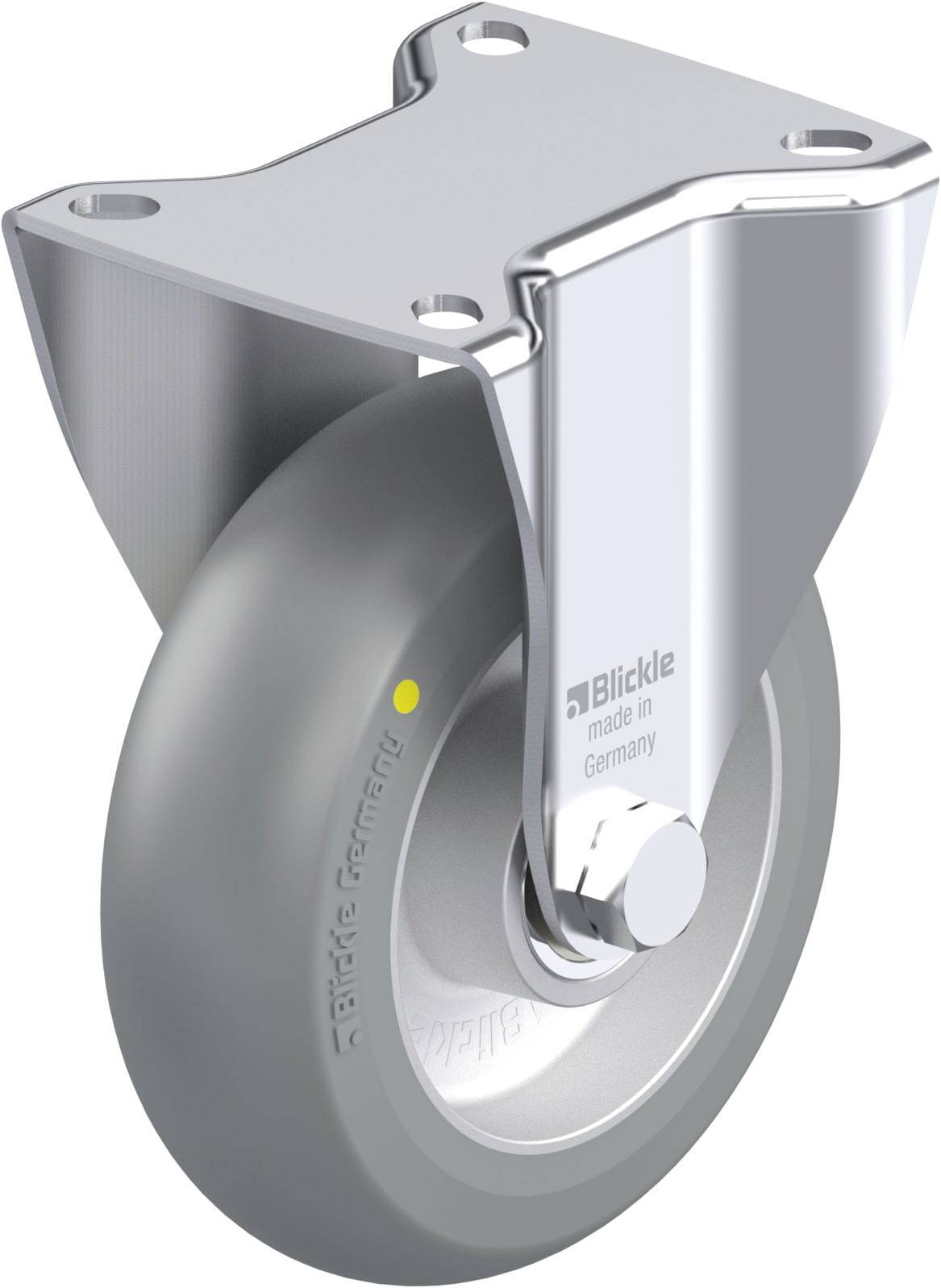 Blickle 936602 BK-ALTH 125K-1-AS-CO Acéllemez rögzített görgő KerékØ: 125 mm Teherbírás (max.): 350 kg 1 db