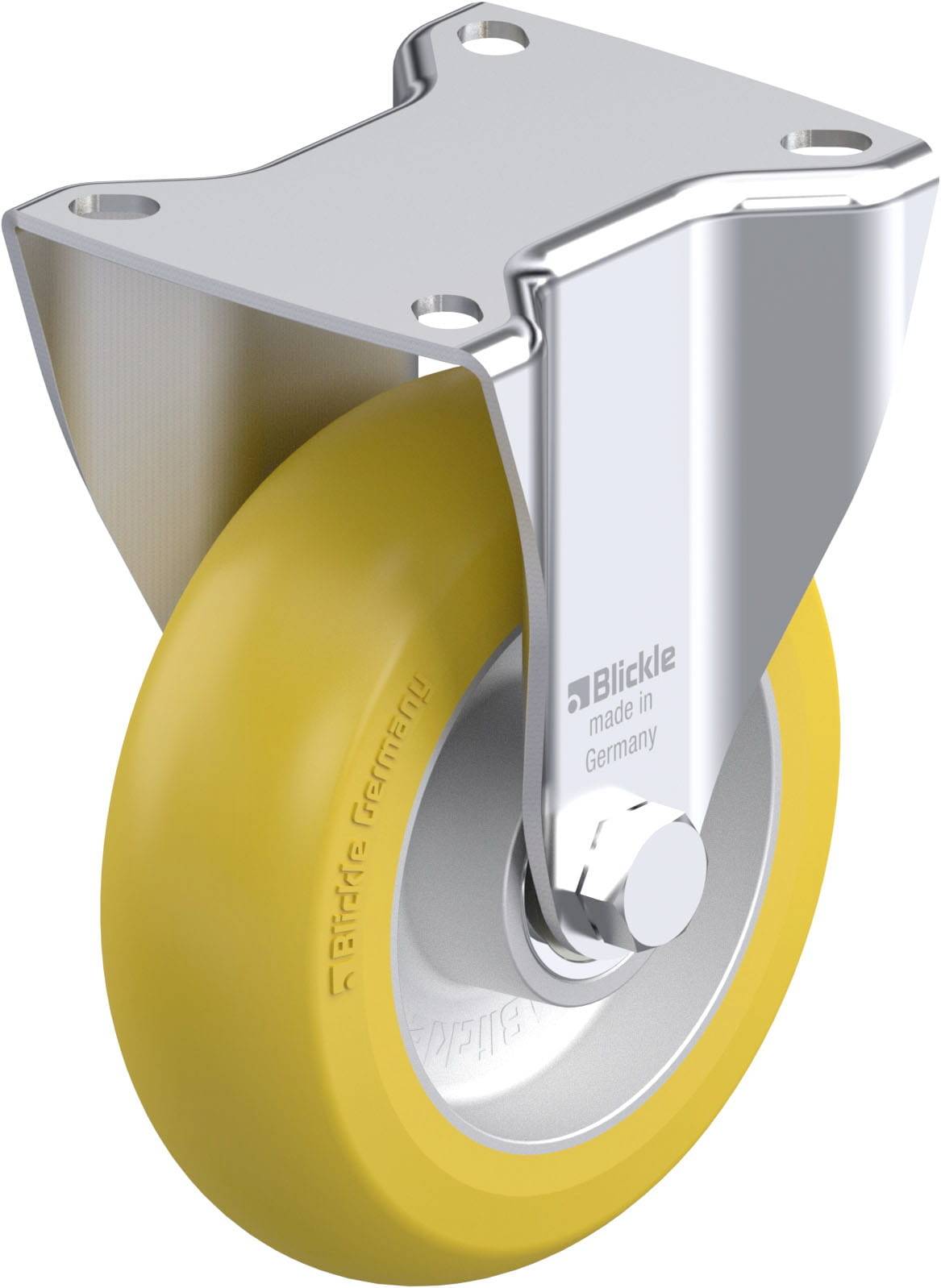 Blickle 903466 BK-ALTH 125K-1-CO Acéllemez rögzített görgő KerékØ: 125 mm Teherbírás (max.): 350 kg 1 db