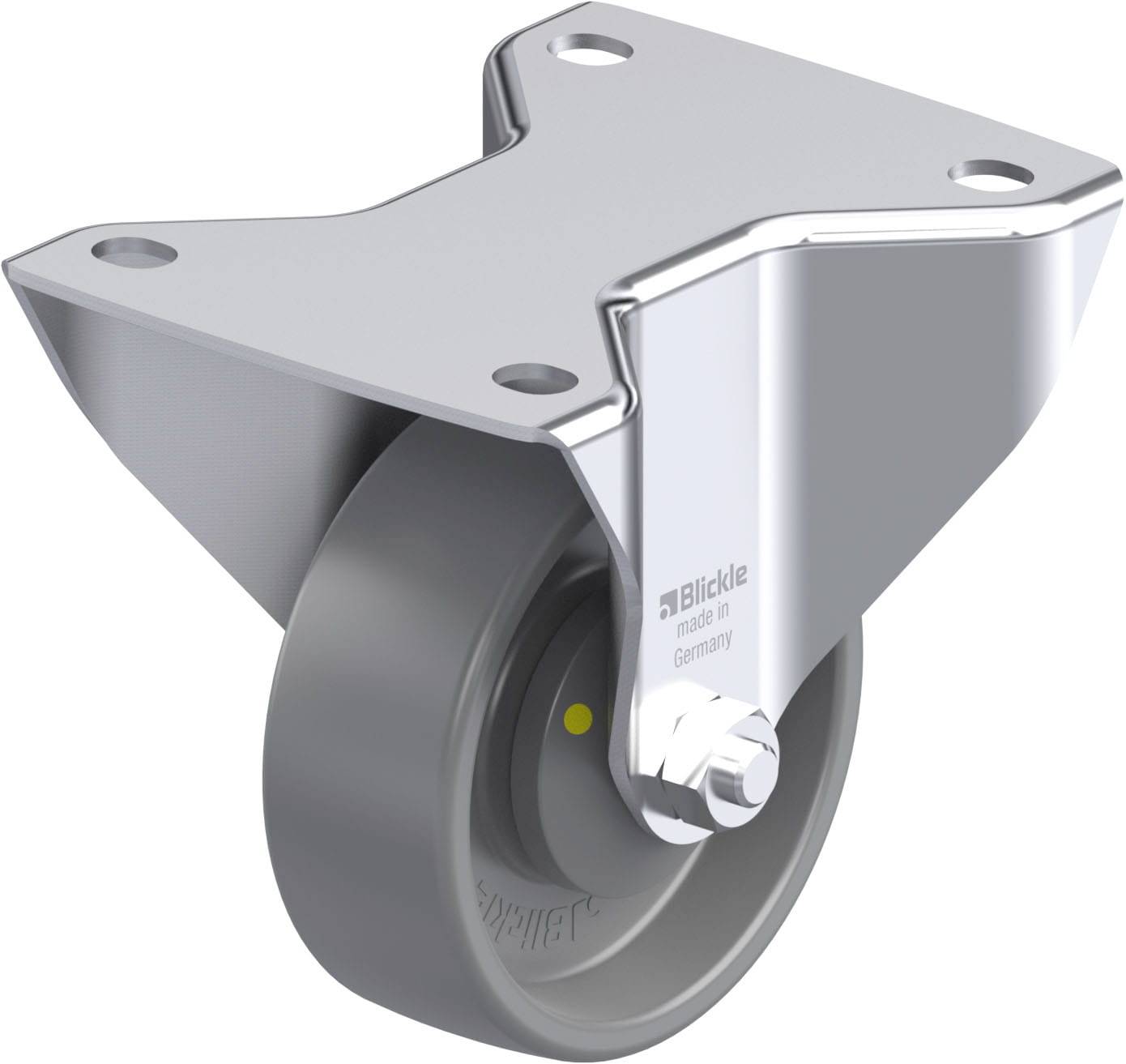 Blickle 925063 BK-PO 100KA-3-ELS Roulette fixe en acier inoxydable Diamètre de la roue: 100 mm Capacité de charge (max.): 280 kg 1 pc(s)
