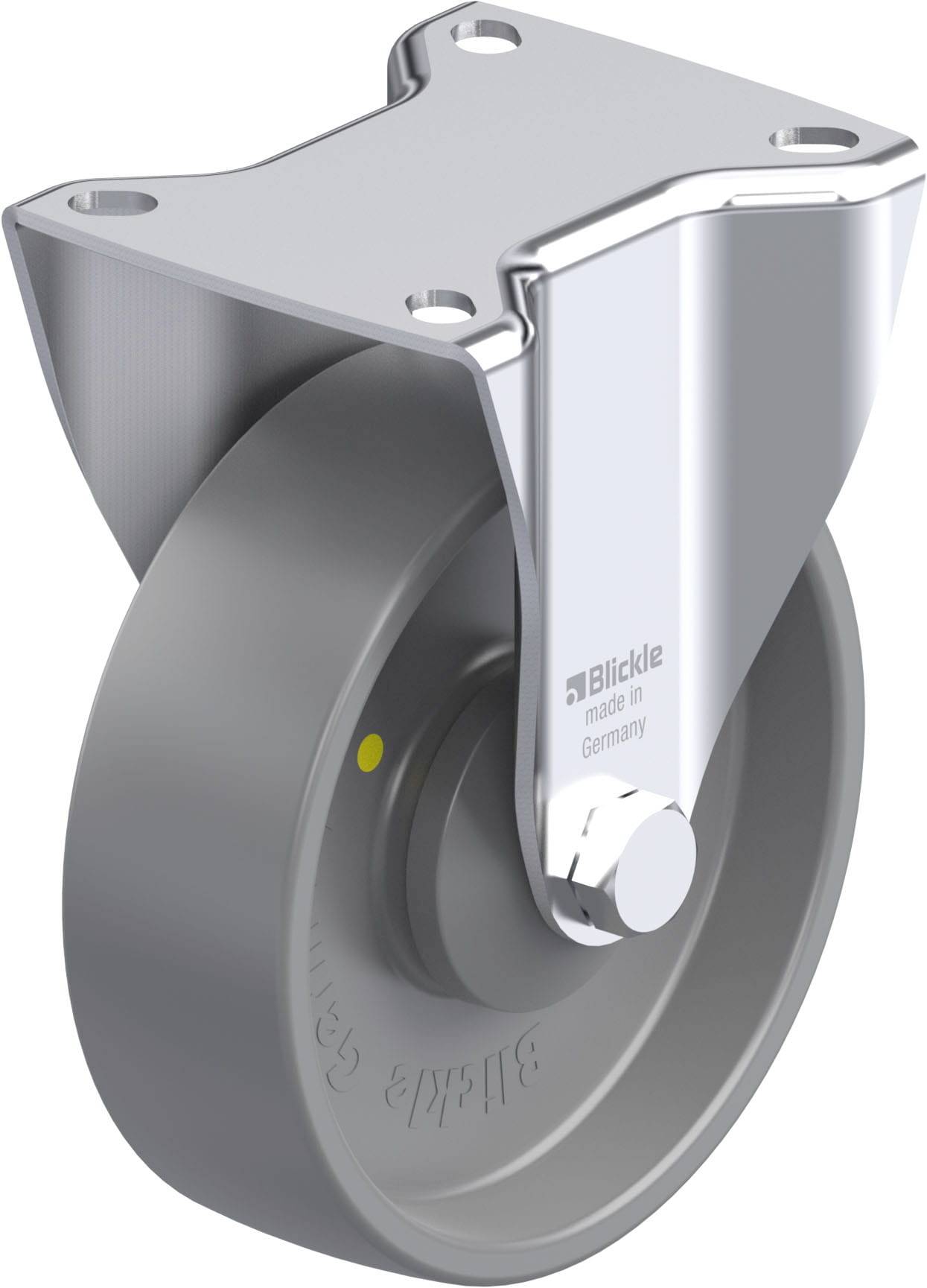 Blickle 884384 BK-PO 125KA-1-ELS Acéllemez rögzített görgő KerékØ: 125 mm Teherbírás (max.): 300 kg 1 db