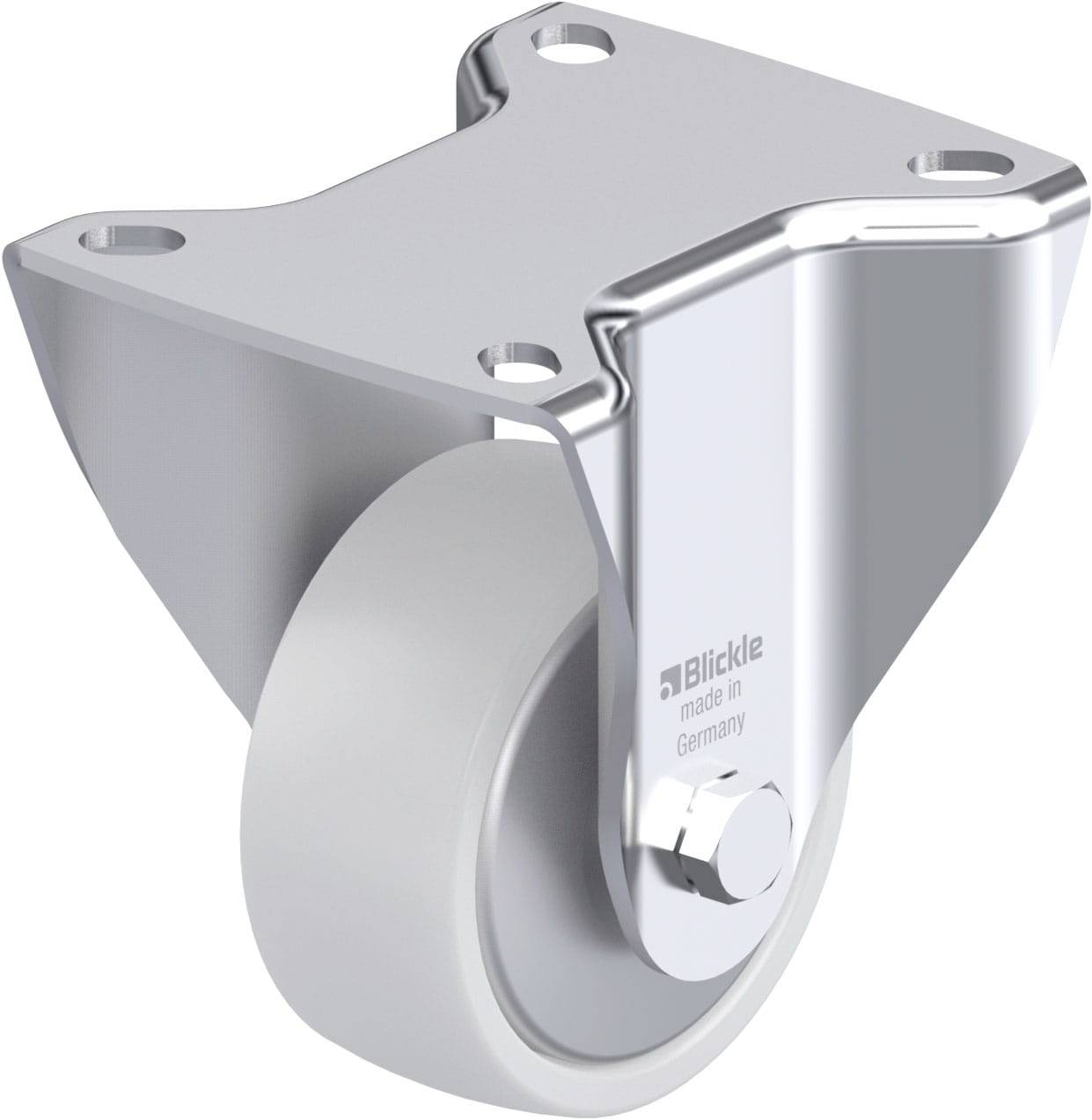 Blickle 852723 BK-PO 75XR-FA Acéllemez rögzített görgő KerékØ: 75 mm Teherbírás (max.): 200 kg 1 db