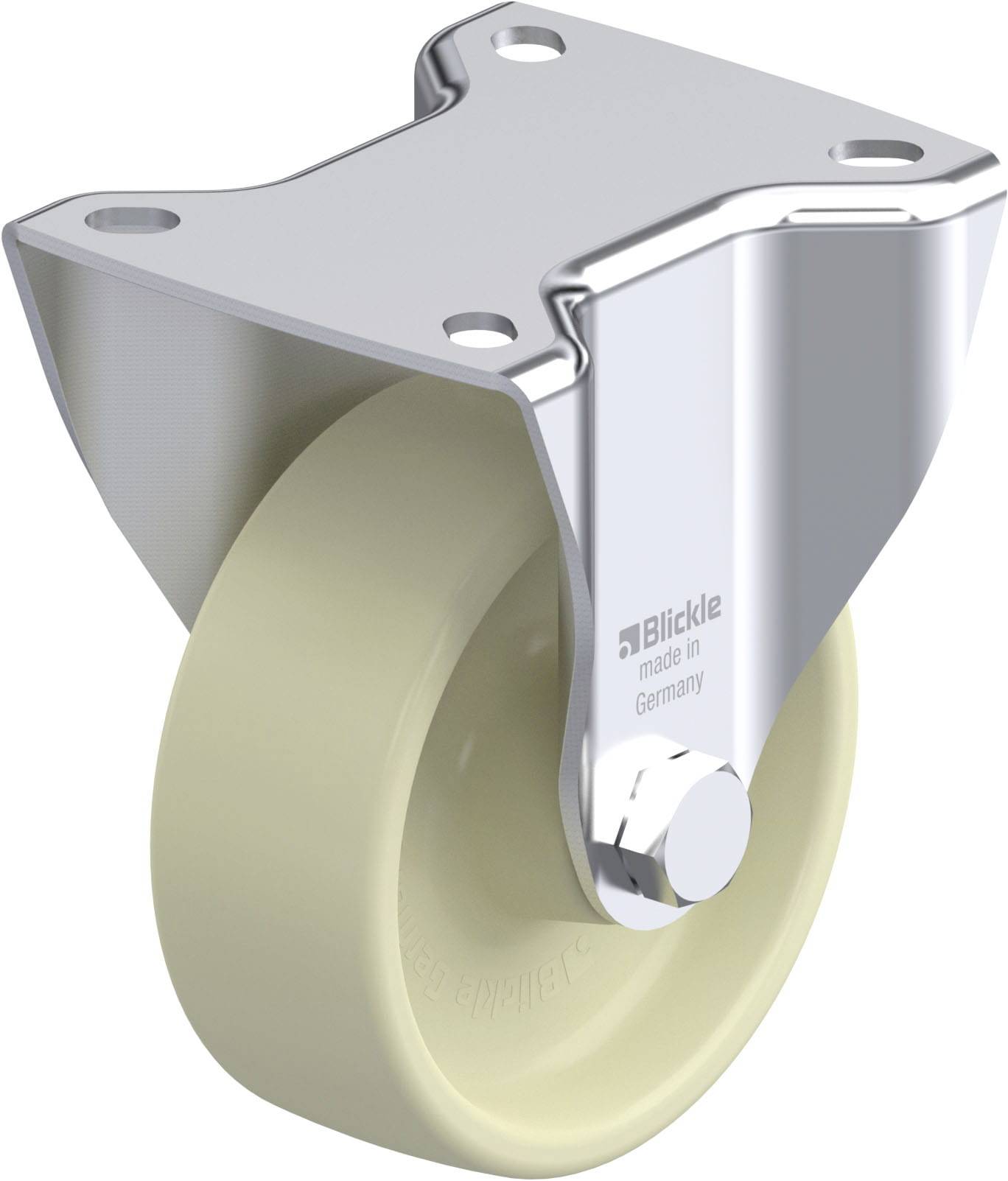 Blickle 940340 BK-POH 102G-1 Acéllemez rögzített görgő KerékØ: 100 mm Teherbírás (max.): 300 kg 1 db
