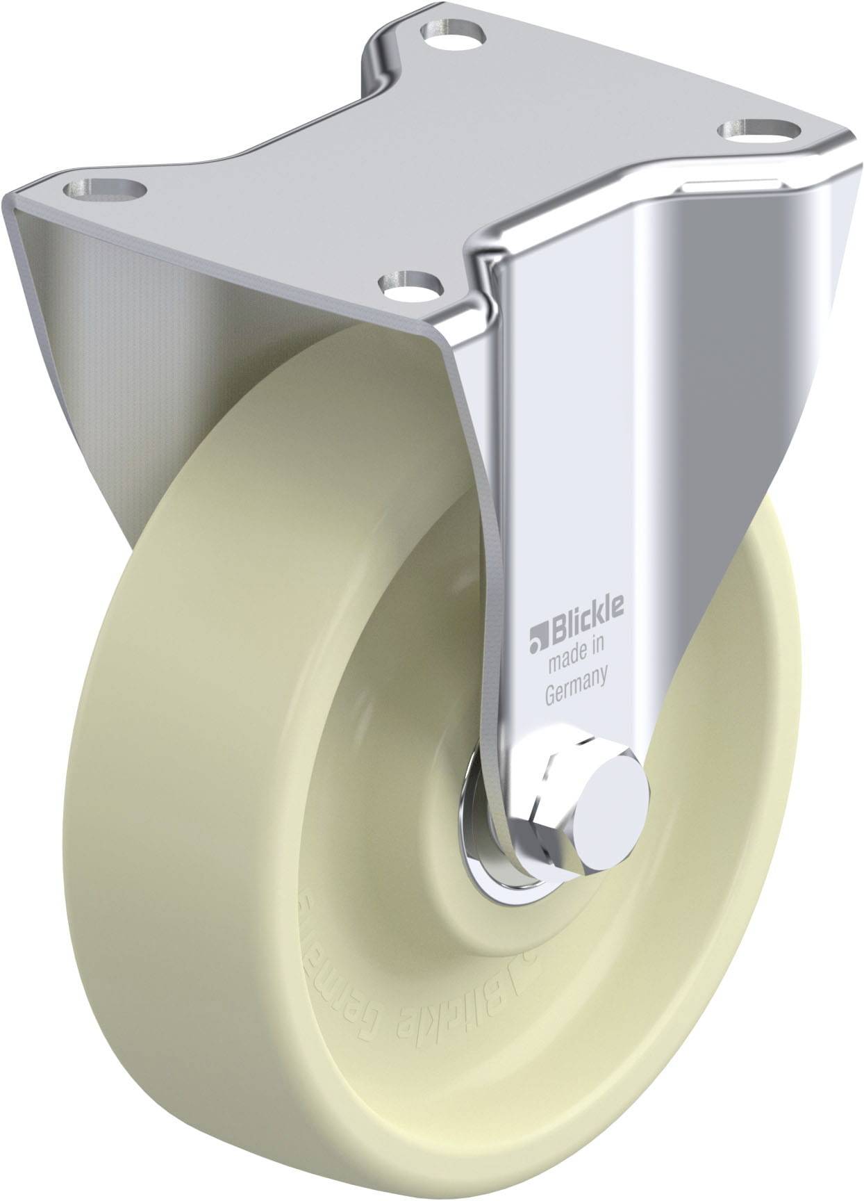 Blickle 940343 BK-POH 125HK-1 Acéllemez rögzített görgő KerékØ: 125 mm Teherbírás (max.): 350 kg 1 db
