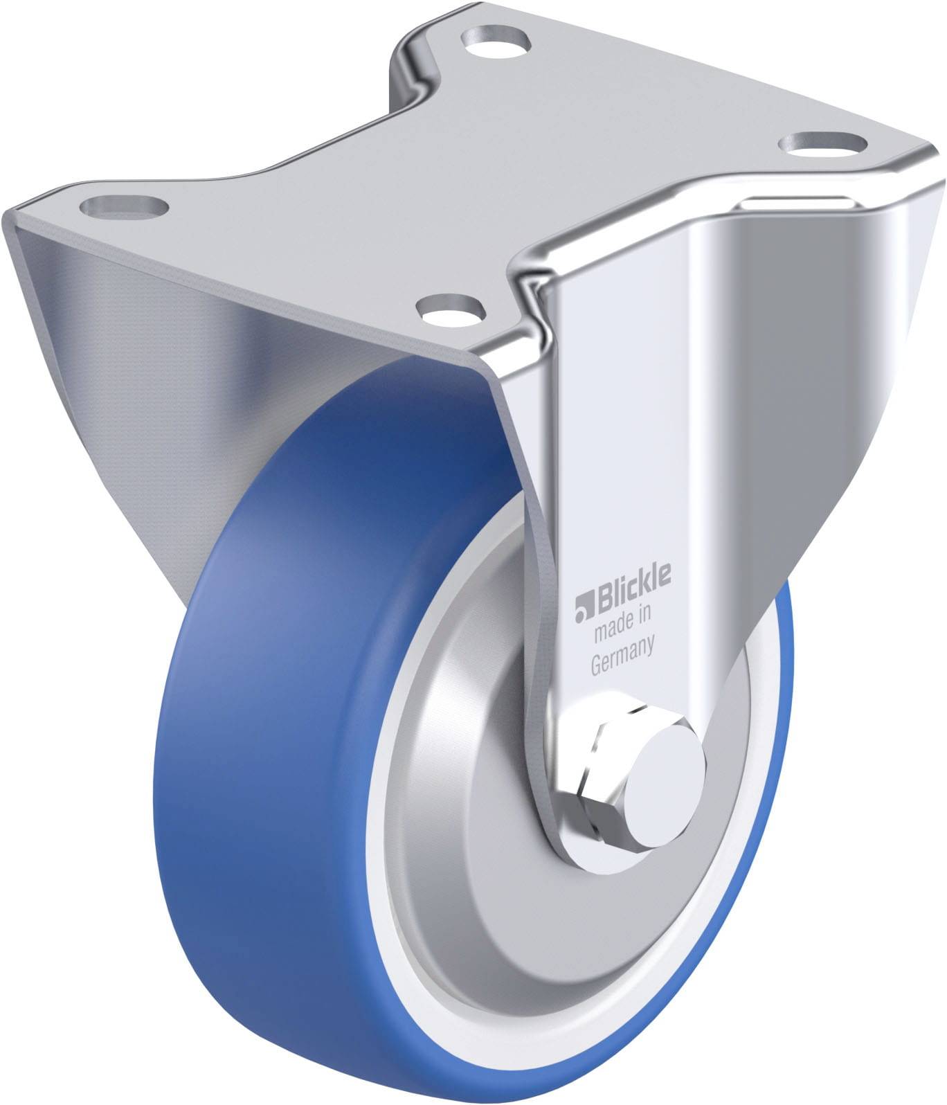Blickle 936301 BK-POTHS 100R-1-FA Acéllemez rögzített görgő KerékØ: 100 mm Teherbírás (max.): 200 kg 1 db