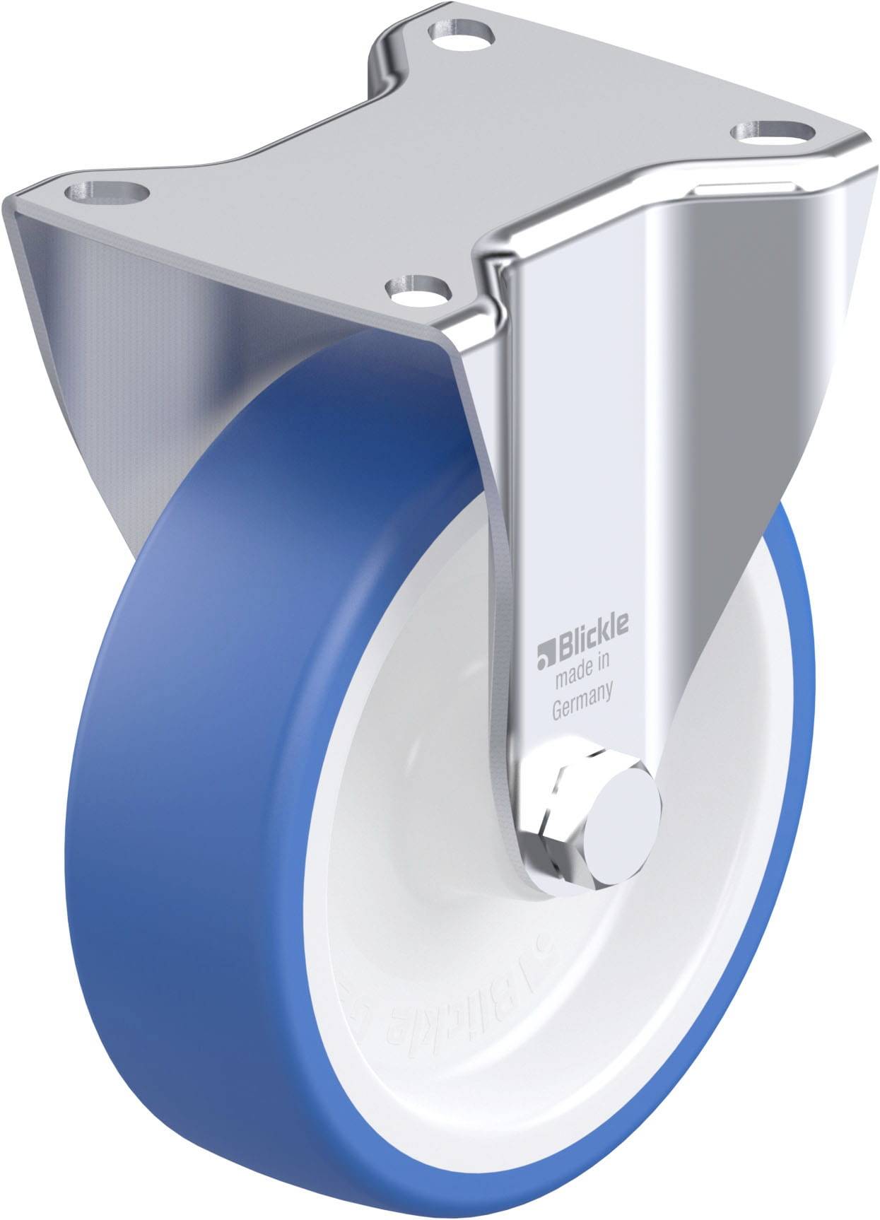 Blickle 936304 BK-POTHS 125G-1 Acéllemez rögzített görgő KerékØ: 125 mm Teherbírás (max.): 275 kg 1 db