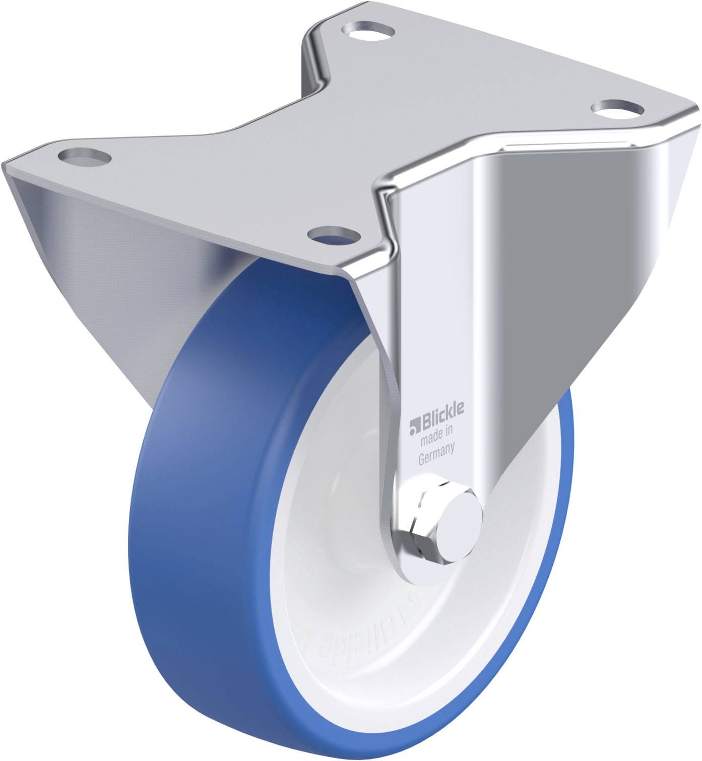 Blickle 936306 BK-POTHS 125G-3 Acéllemez rögzített görgő KerékØ: 125 mm Teherbírás (max.): 275 kg 1 db