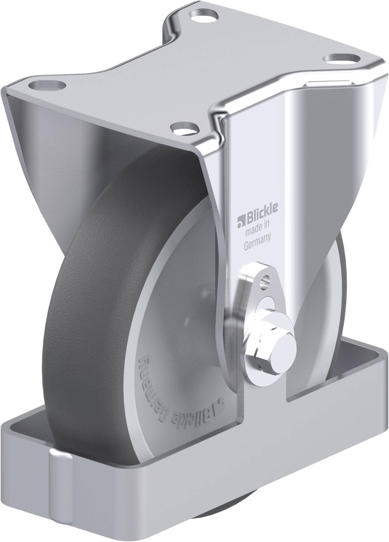 Blickle 938746 B-PATH 125G-FS Acéllemez rögzített görgő KerékØ: 125 mm Teherbírás (max.): 250 kg 1 db