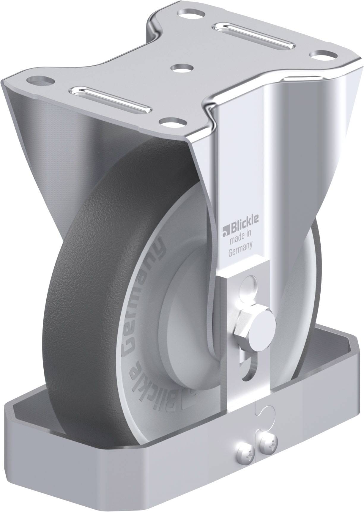 Blickle 871583 B-PATH 160KA-FS Acéllemez rögzített görgő KerékØ: 160 mm Teherbírás (max.): 400 kg 1 db