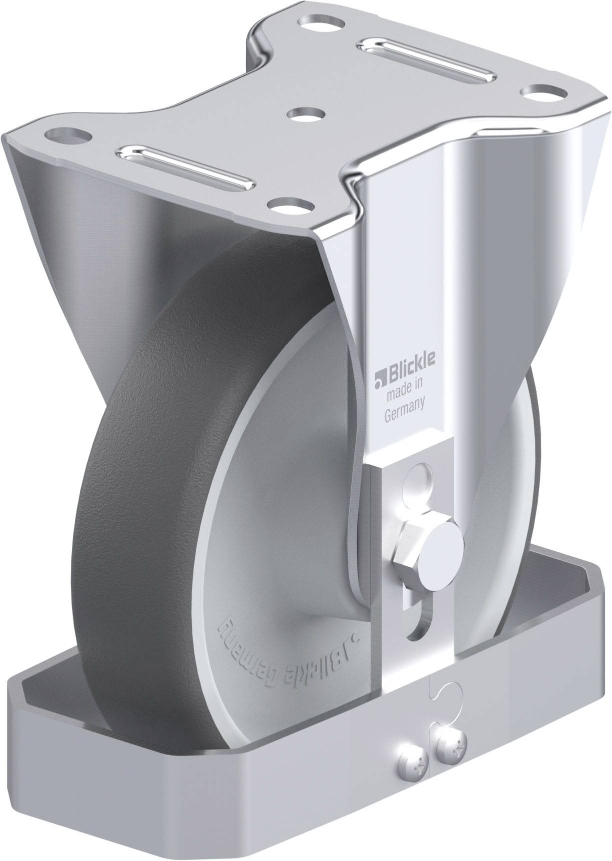 Blickle 938749 B-PATH 160R-FS Acéllemez rögzített görgő KerékØ: 160 mm Teherbírás (max.): 400 kg 1 db