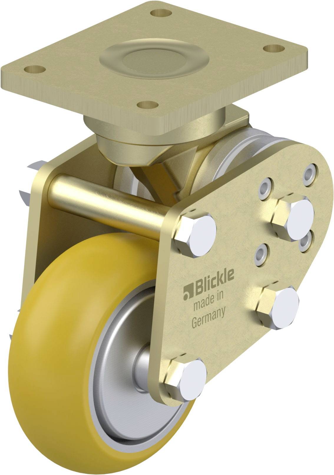 Blickle 937370 BPFE-ALTH 101K-FA-CO Nagy teherbírású rögzített kerék KerékØ: 100 mm Teherbírás (max.): 350 kg 1 db