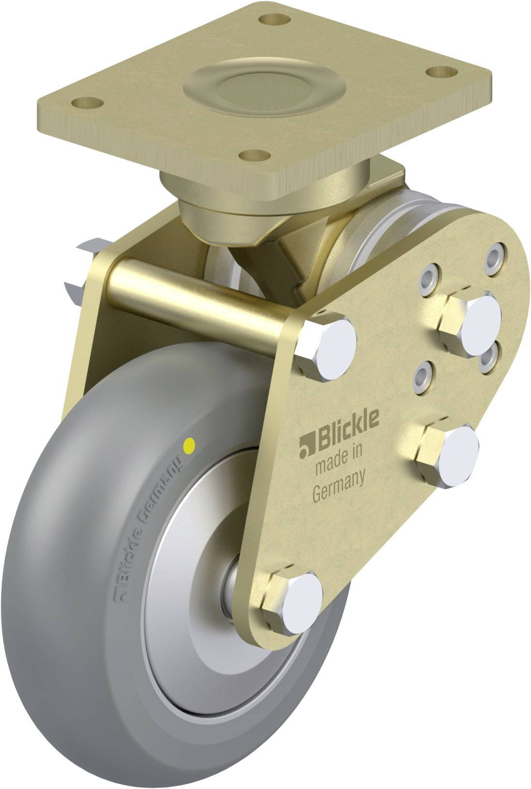 Blickle 937371 BPFE-ALTH 125K-AS-FA-CO Nagy teherbírású rögzített kerék KerékØ: 125 mm Teherbírás (max.): 350 kg 1 db