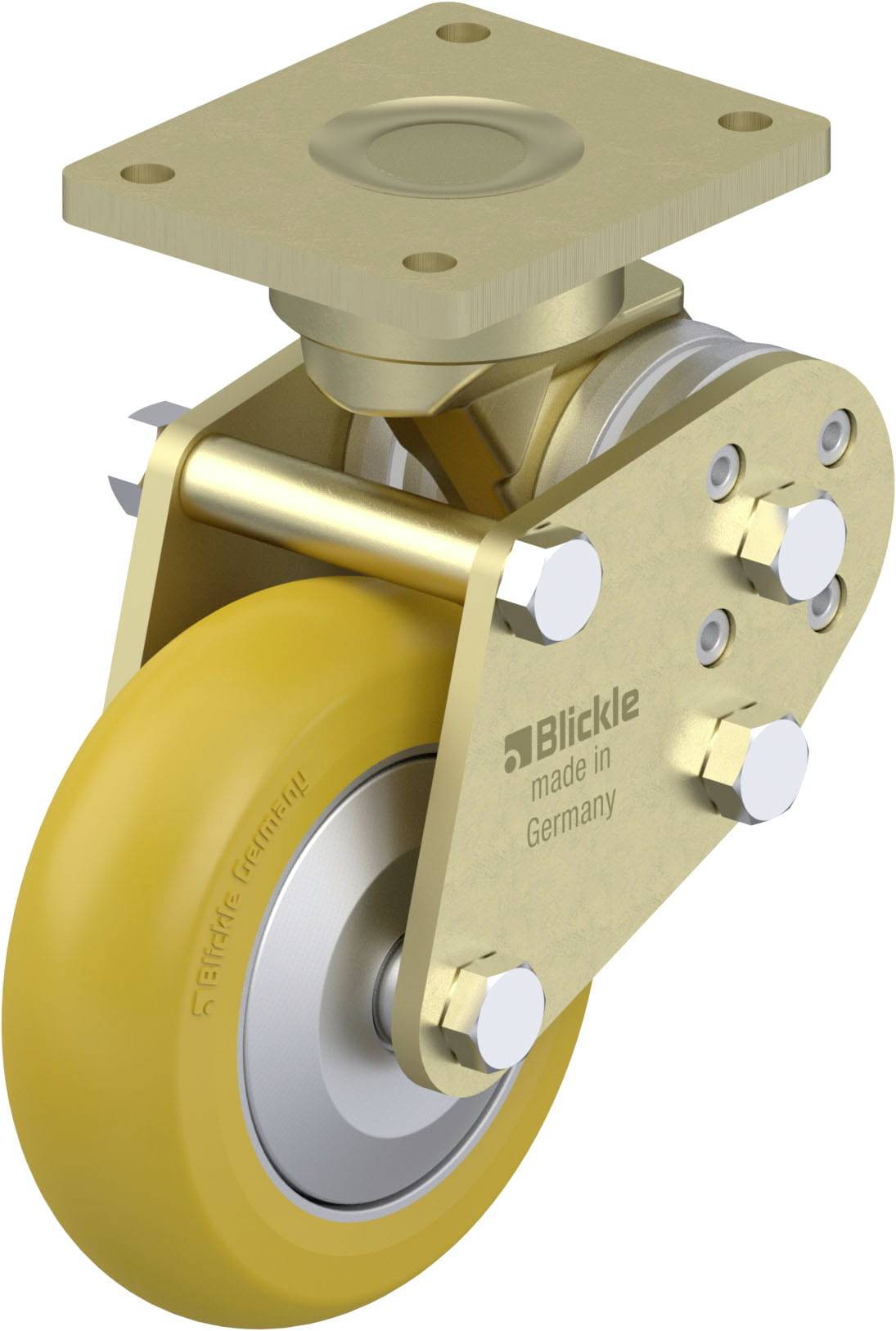 Blickle 937372 BPFE-ALTH 125K-FA-CO Nagy teherbírású rögzített kerék KerékØ: 125 mm Teherbírás (max.): 350 kg 1 db