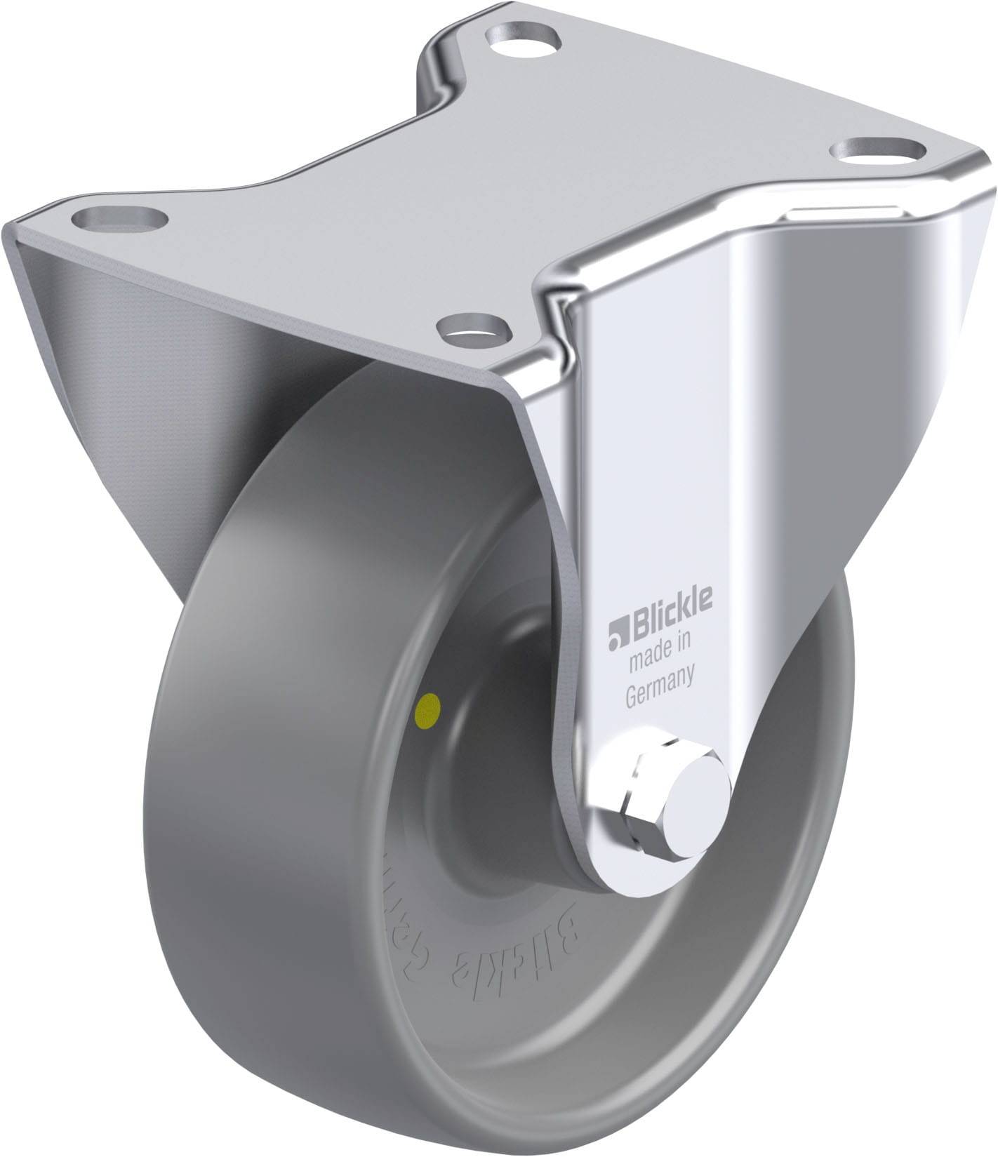 Blickle 673145 B-PO 100G-ELS Acéllemez rögzített görgő KerékØ: 100 mm Teherbírás (max.): 250 kg 1 db