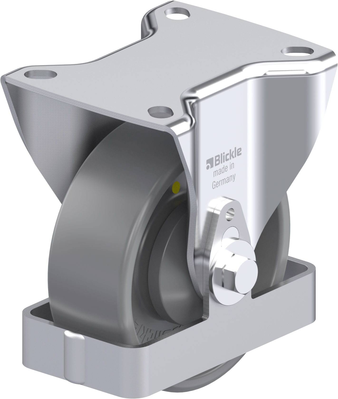 Blickle 939645 B-PO 100KA-ELS-FS Acéllemez rögzített görgő KerékØ: 100 mm Teherbírás (max.): 250 kg 1 db