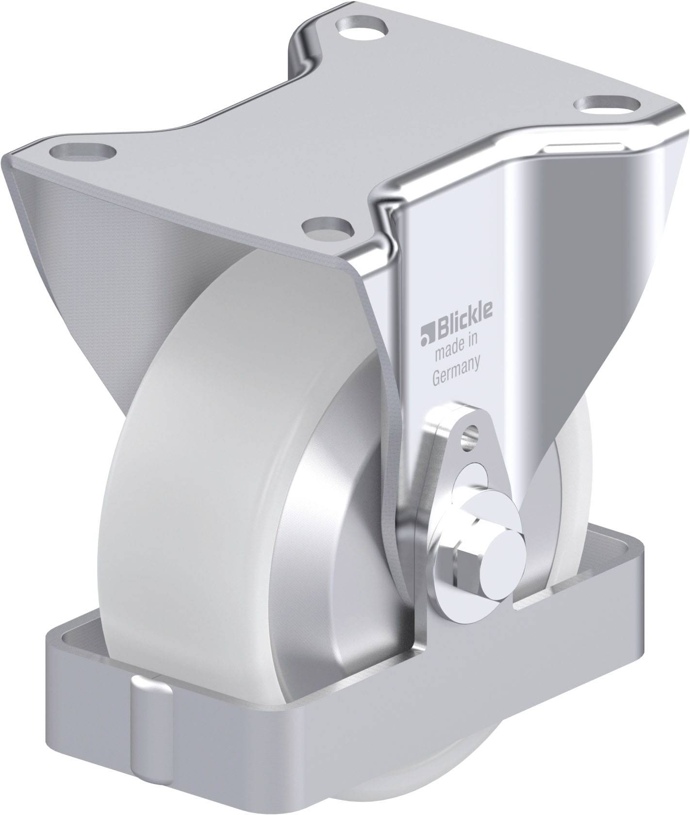 Blickle 939648 B-PO 100KA-FA-FS Acéllemez rögzített görgő KerékØ: 100 mm Teherbírás (max.): 250 kg 1 db