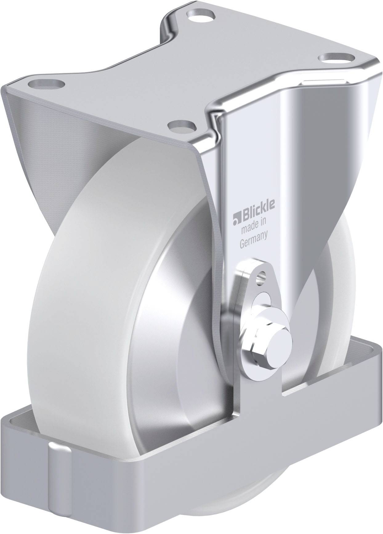Blickle 939655 B-PO 125G-FA-FS Acéllemez rögzített görgő KerékØ: 125 mm Teherbírás (max.): 250 kg 1 db