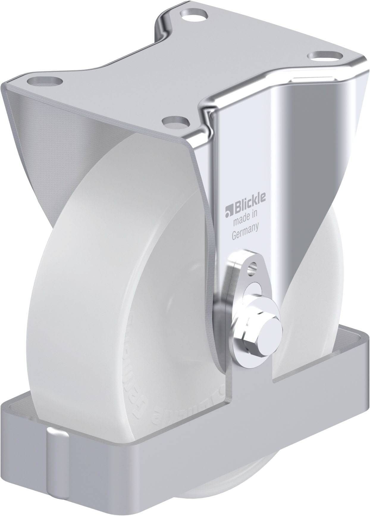 Blickle 939654 B-PO 125G-FS Acéllemez rögzített görgő KerékØ: 125 mm Teherbírás (max.): 250 kg 1 db