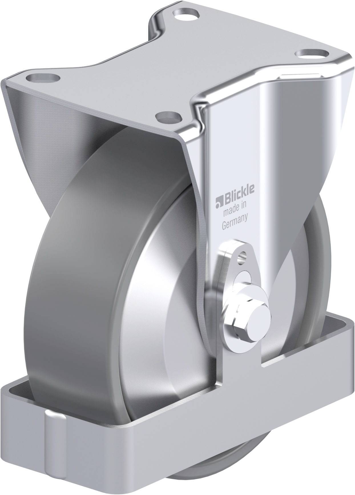 Blickle 946610 B-PO 125KA-ELS-FA-FS Acéllemez rögzített görgő KerékØ: 125 mm Teherbírás (max.): 250 kg 1 db