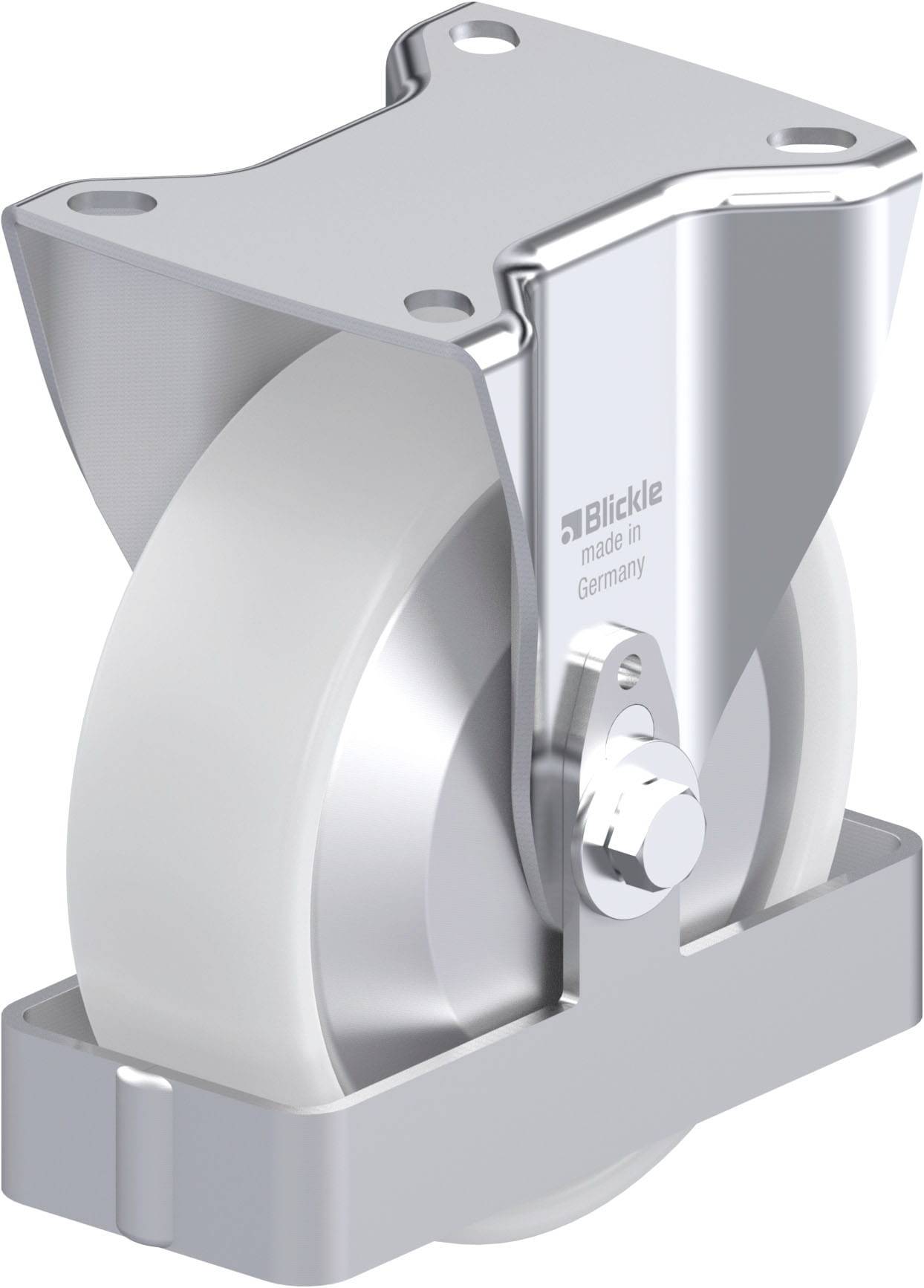 Blickle 939663 B-PO 125XR-FA-FS Acéllemez rögzített görgő KerékØ: 125 mm Teherbírás (max.): 250 kg 1 db