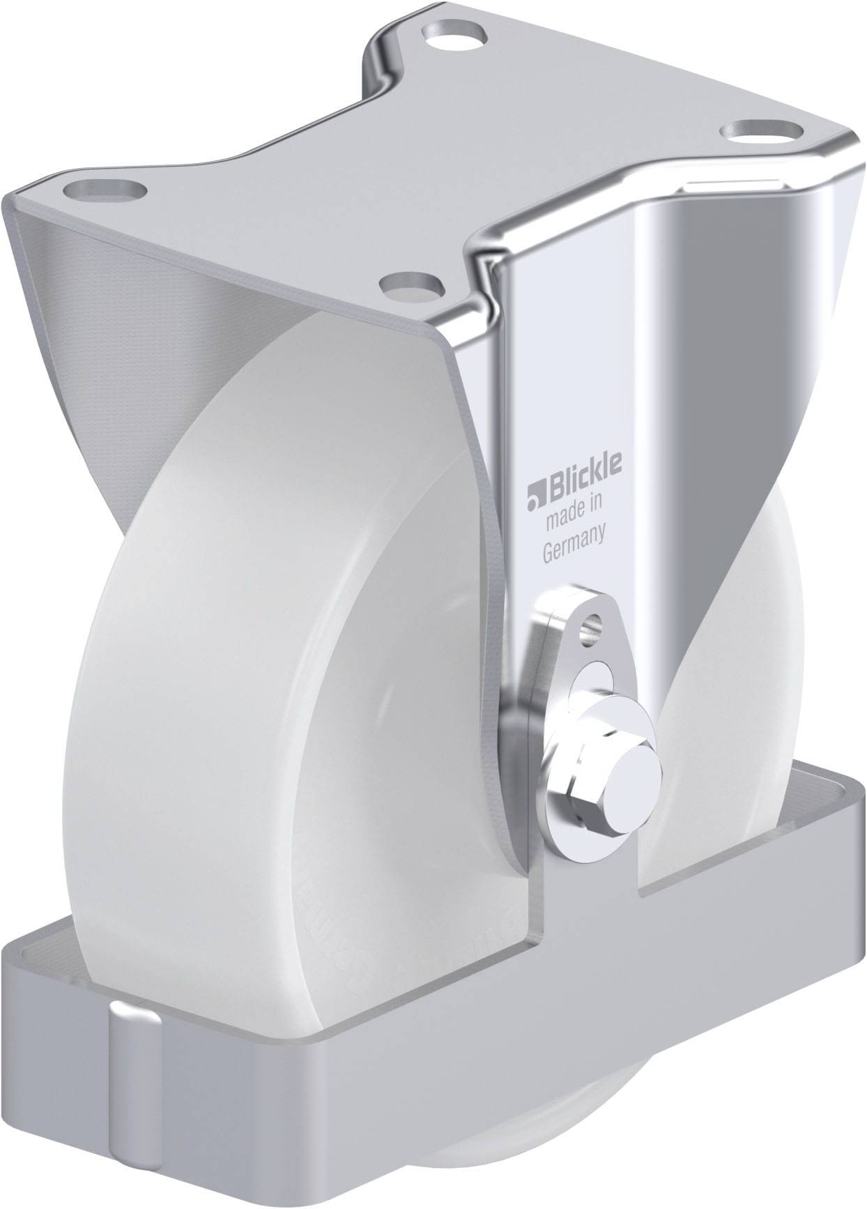 Blickle 939662 B-PO 125XR-FS Acéllemez rögzített görgő KerékØ: 125 mm Teherbírás (max.): 250 kg 1 db