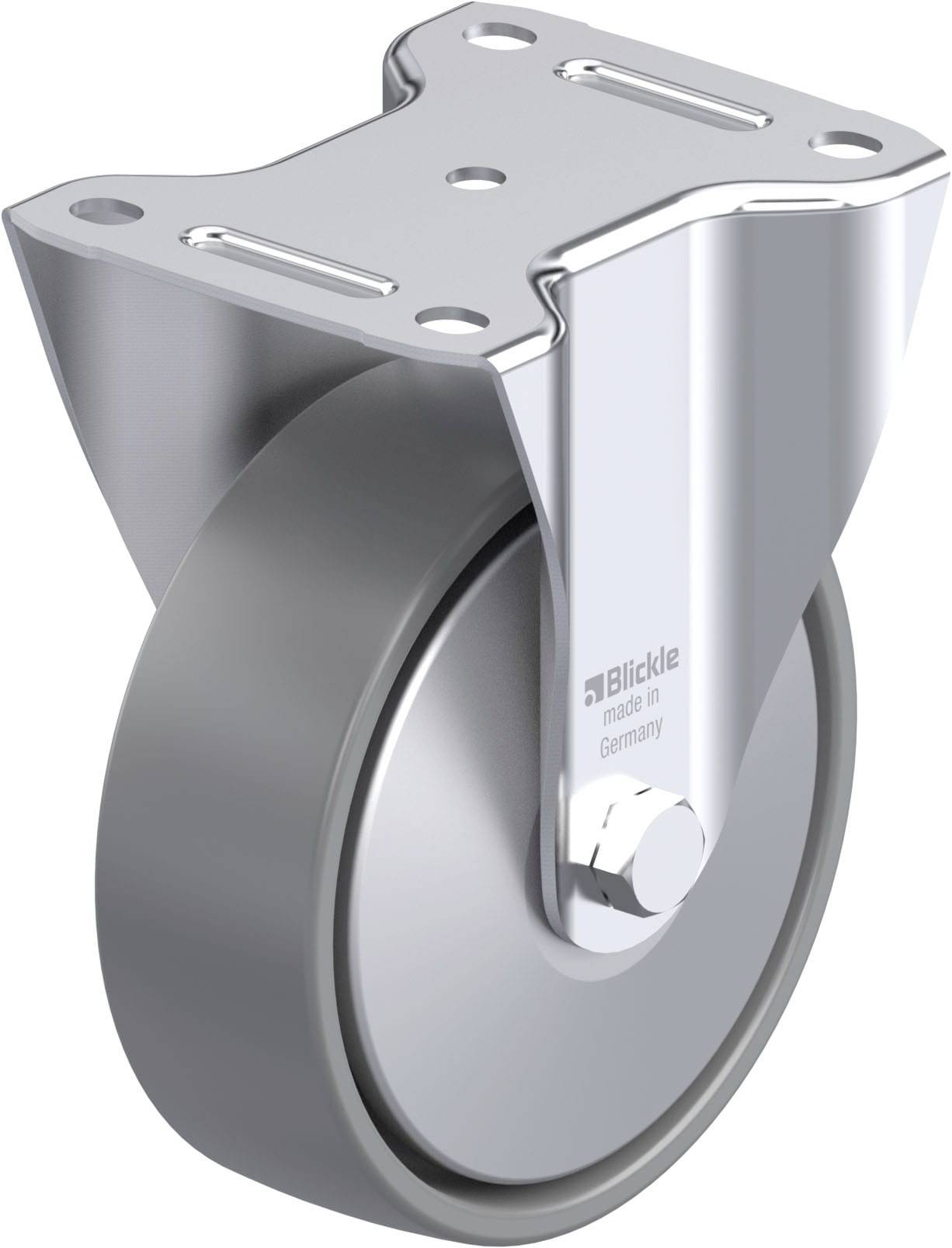 Blickle 946611 B-PO 150G-ELS-FA Acéllemez rögzített görgő KerékØ: 150 mm Teherbírás (max.): 400 kg 1 db