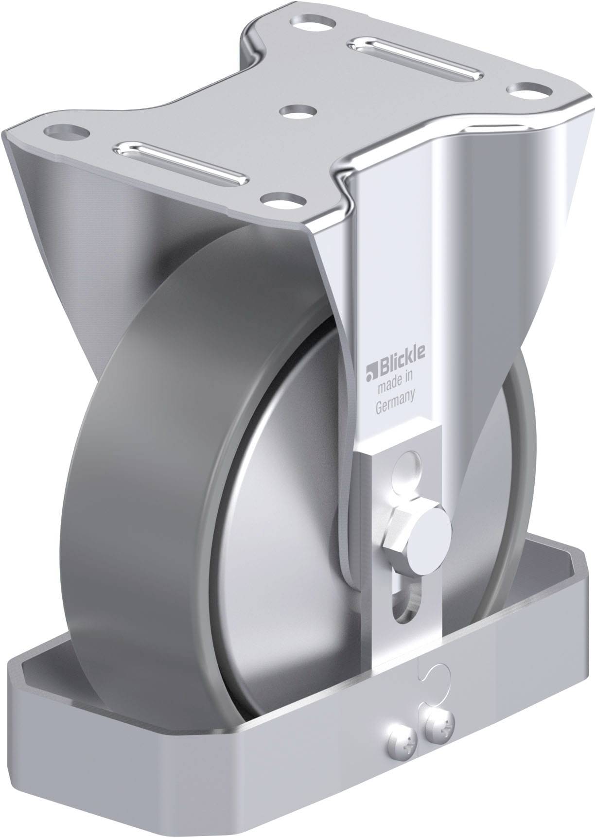 Blickle 946612 B-PO 150G-ELS-FA-FS Acéllemez rögzített görgő KerékØ: 150 mm Teherbírás (max.): 400 kg 1 db