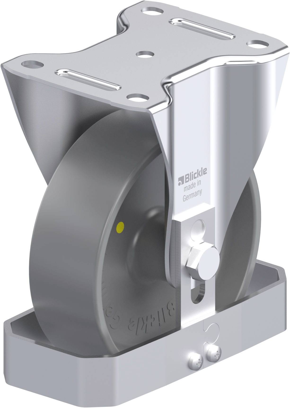 Blickle 939664 B-PO 150G-ELS-FS Acéllemez rögzített görgő KerékØ: 150 mm Teherbírás (max.): 400 kg 1 db