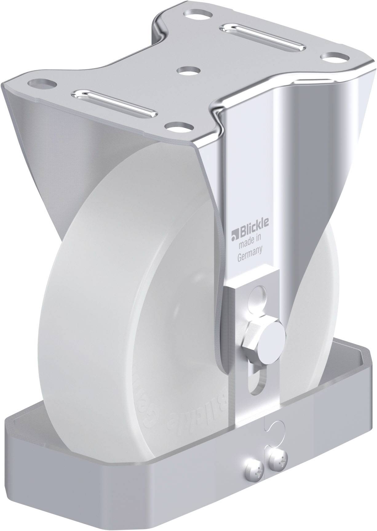 Blickle 752781 B-PO 150G-FS Acéllemez rögzített görgő KerékØ: 150 mm Teherbírás (max.): 400 kg 1 db