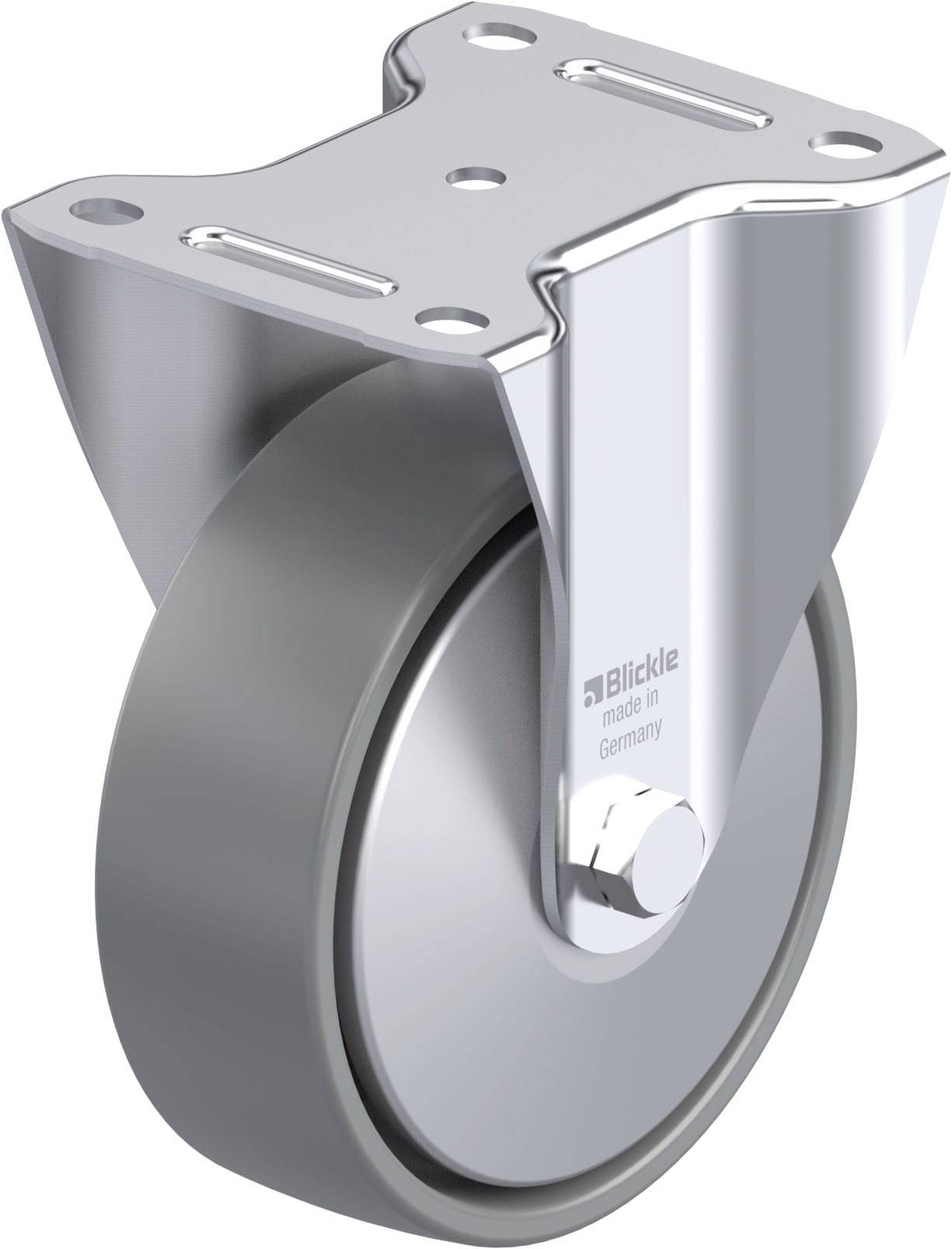 Blickle 946613 B-PO 150K-ELS-FA Acéllemez rögzített görgő KerékØ: 150 mm Teherbírás (max.): 400 kg 1 db