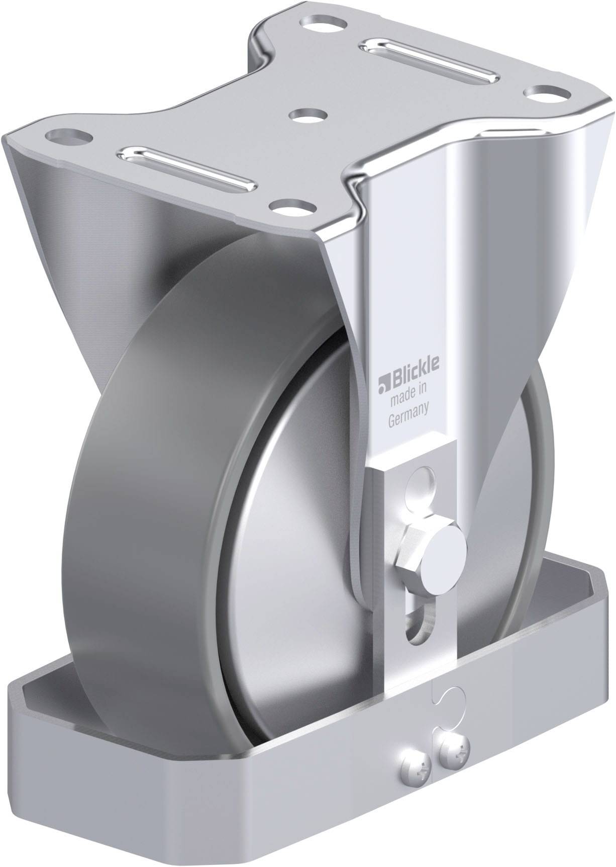 Blickle 946614 B-PO 150K-ELS-FA-FS Acéllemez rögzített görgő KerékØ: 150 mm Teherbírás (max.): 400 kg 1 db
