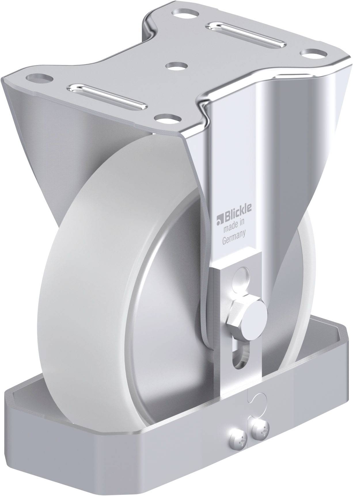 Blickle 939668 B-PO 150R-FA-FS Acéllemez rögzített görgő KerékØ: 150 mm Teherbírás (max.): 400 kg 1 db