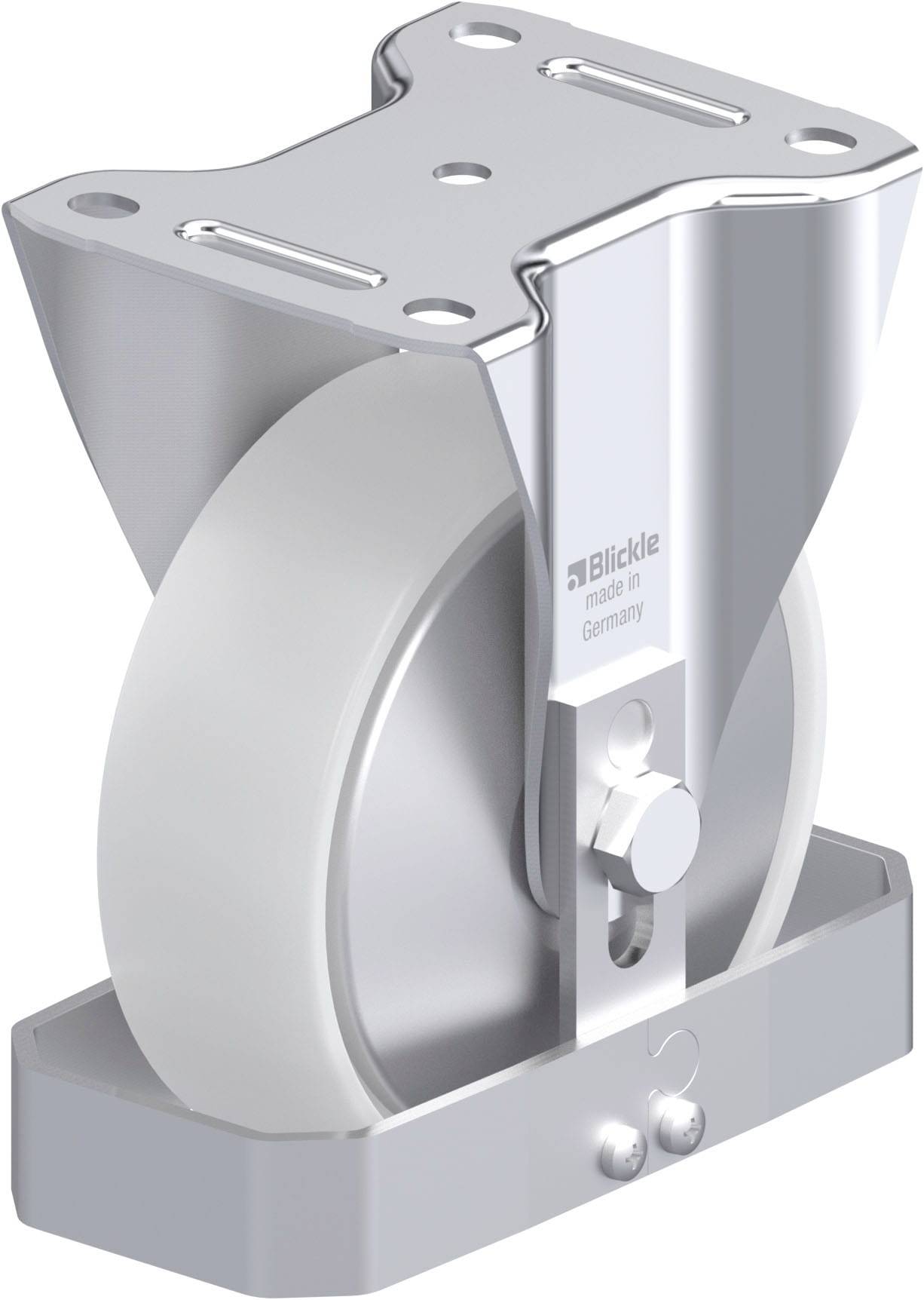 Blickle 939670 B-PO 150XR-FA-FS Acéllemez rögzített görgő KerékØ: 150 mm Teherbírás (max.): 400 kg 1 db