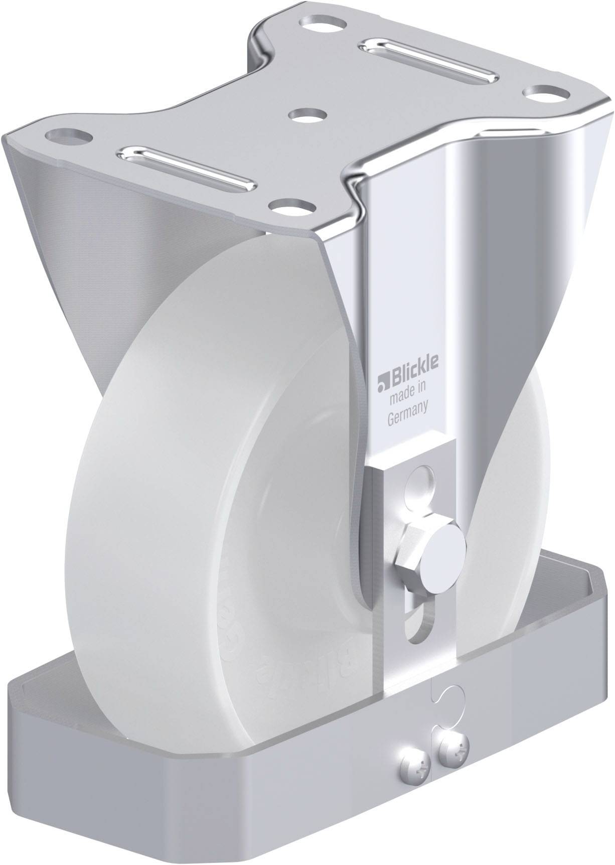 Blickle 939669 B-PO 150XR-FS Acéllemez rögzített görgő KerékØ: 150 mm Teherbírás (max.): 400 kg 1 db